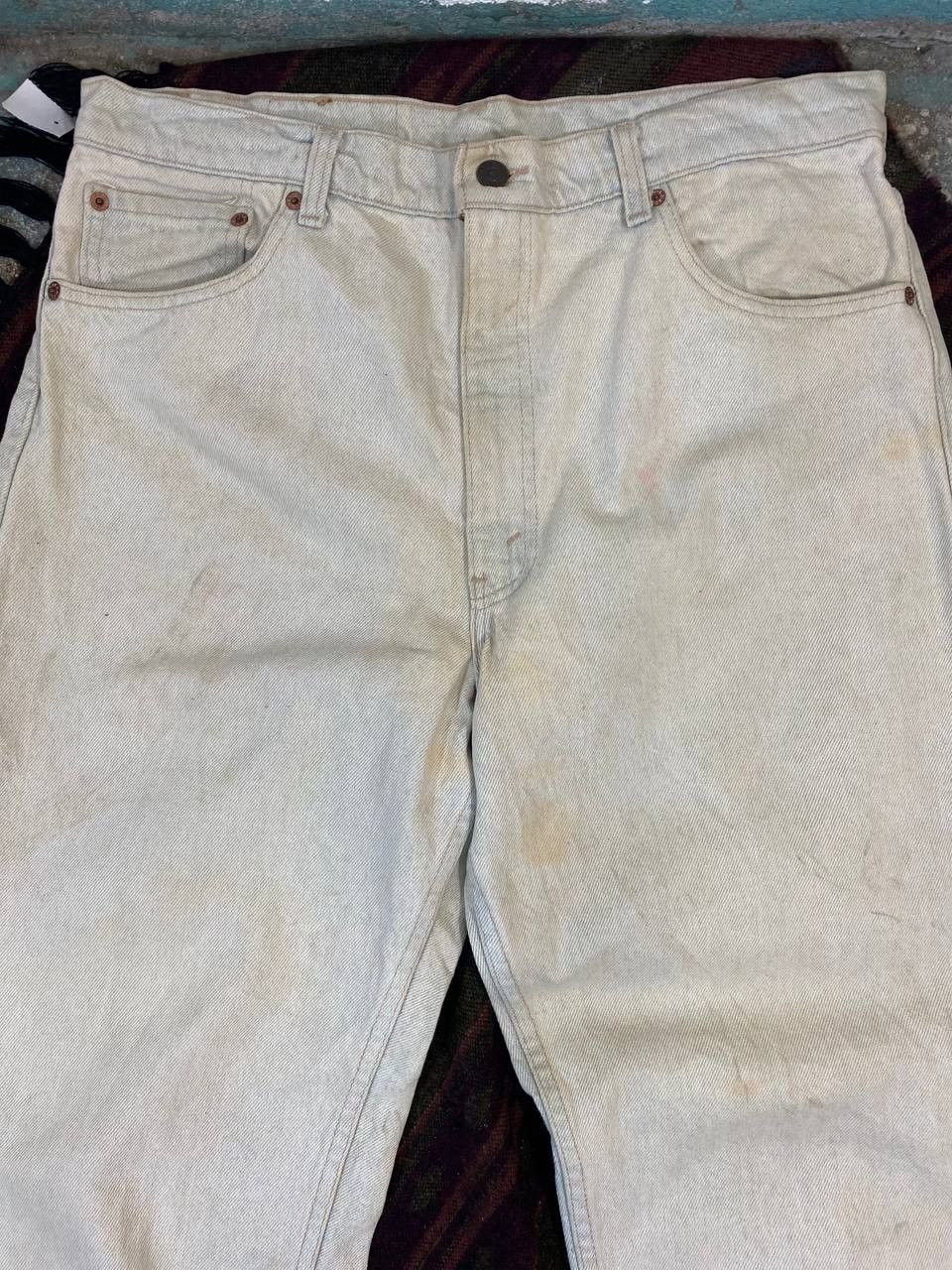 Levi's vintage levis 550 irregular acid wash denim Size US 35 - 7 Thumbnail