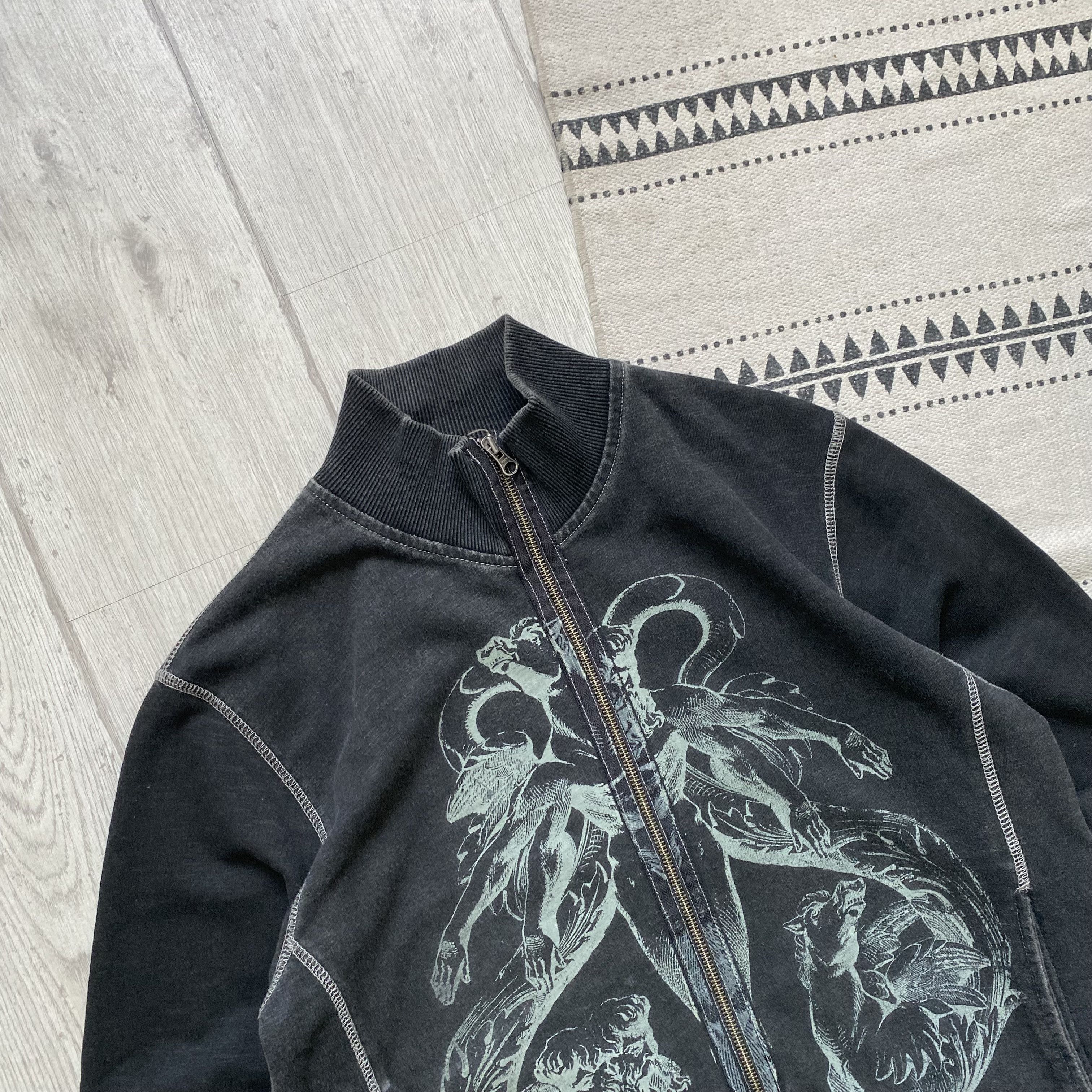 If Six Was Nine Japanese Vintage Demon print Sweatshirt Zip up Size US M / EU 48-50 / 2 - 2 Thumbnail