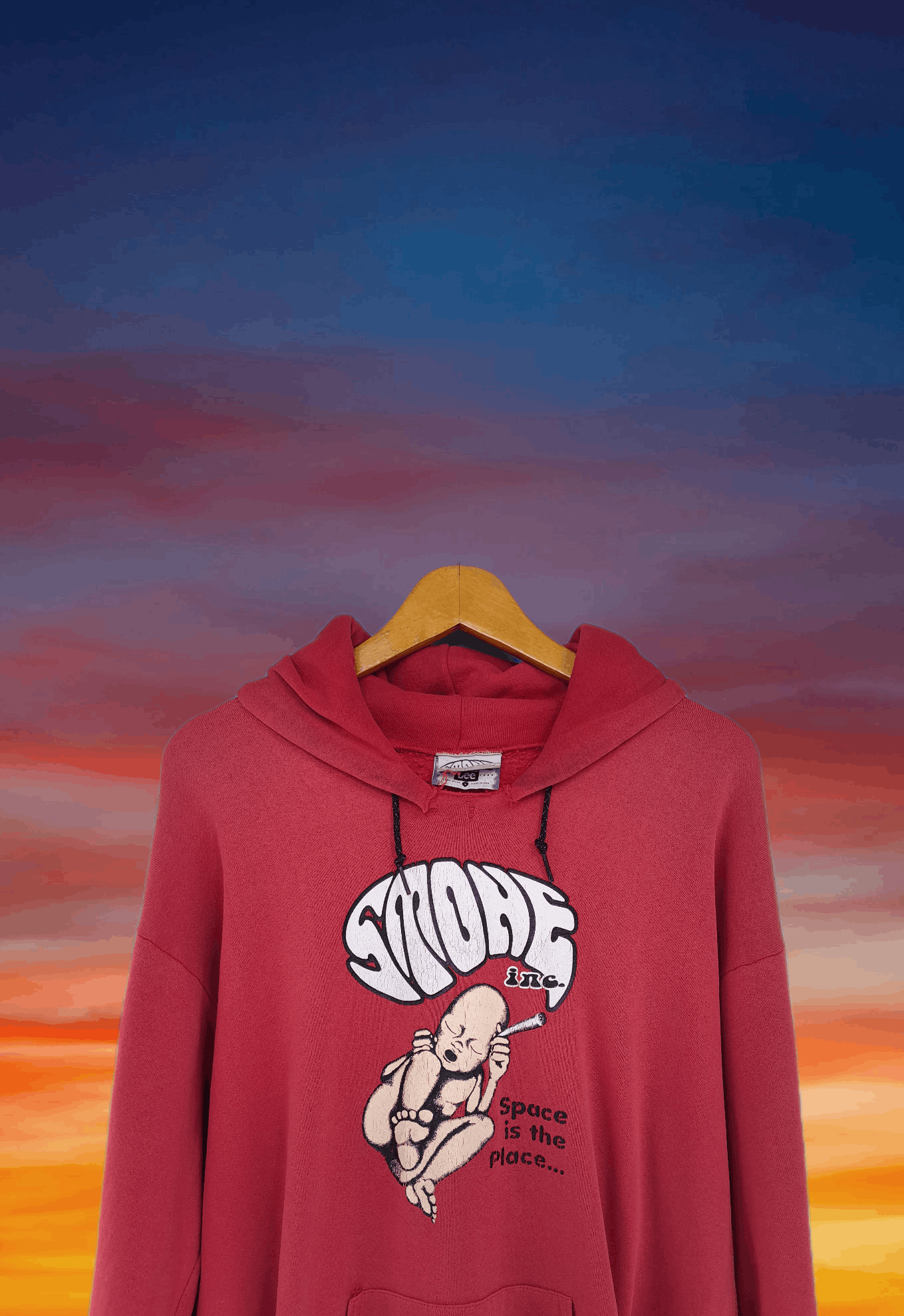 Vintage Vintage 90s STONE INC Skateboard distressed hoodies Size US L / EU 52-54 / 3 - 3 Thumbnail