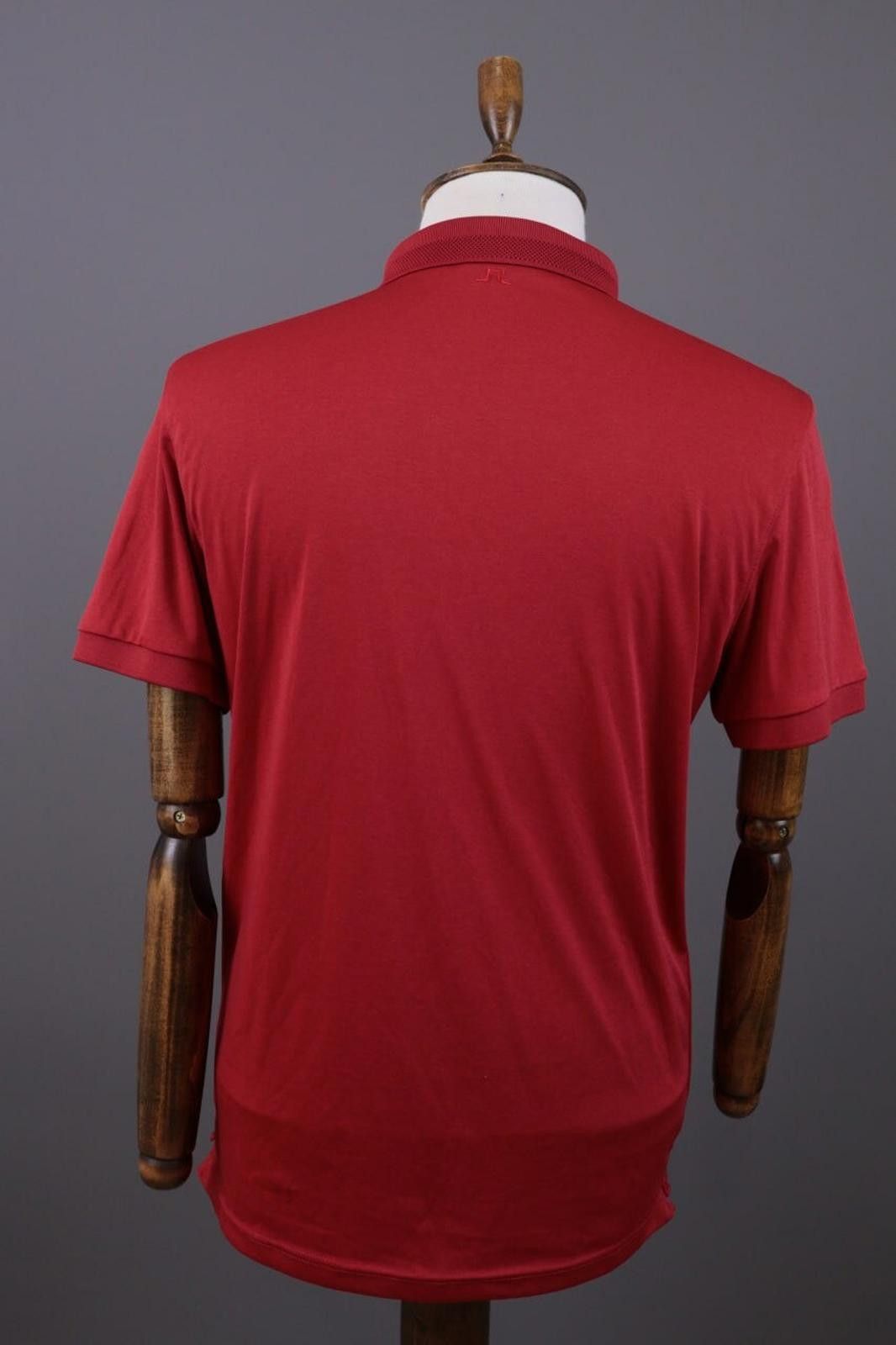 J.Lindeberg J.Lindeberg Regular Fit Sport Red Polo Shirt Size L Size US L / EU 52-54 / 3 - 9 Thumbnail