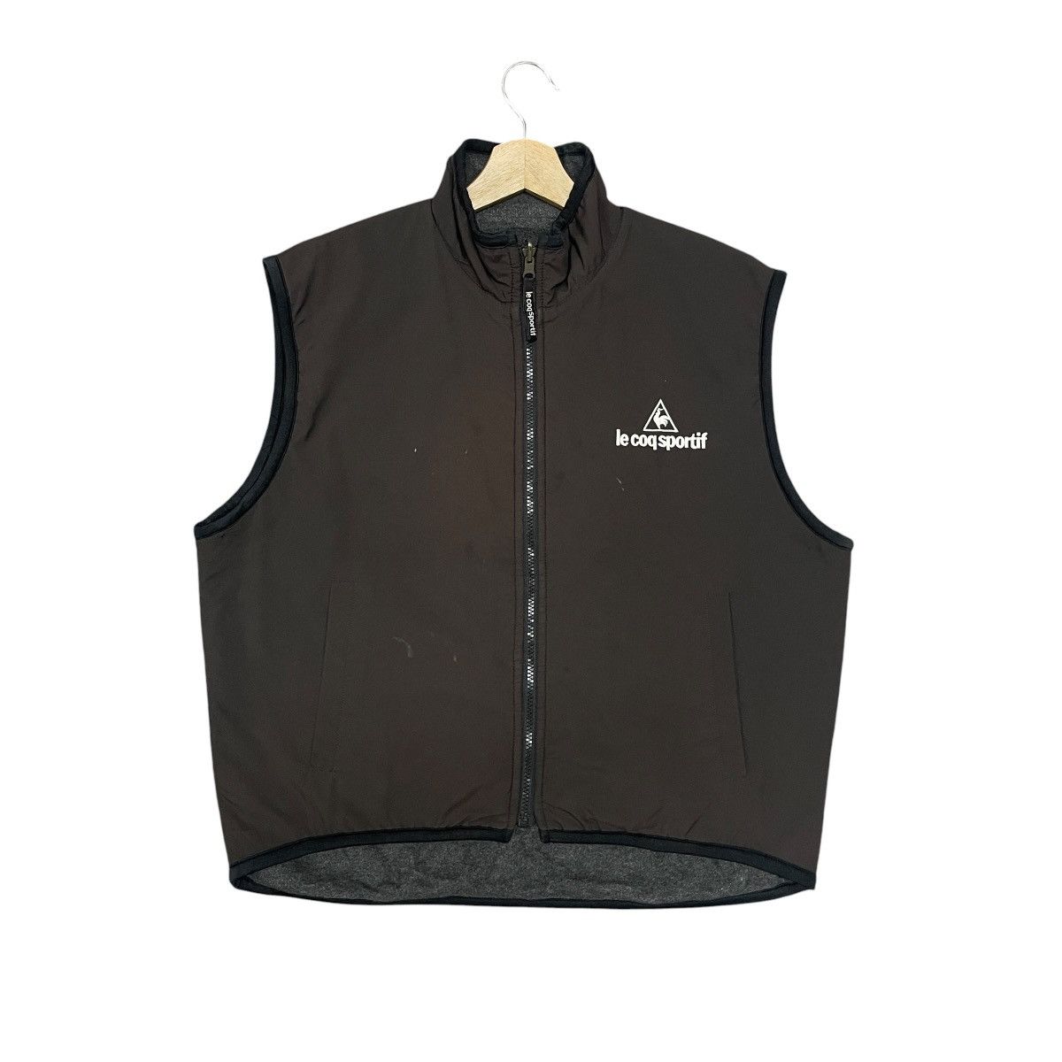 Le Coq Sportif Vintage 90s Le Coq Sportif Golf Reversible Fleece Vest Size US S / EU 44-46 / 1 - 1 Thumbnail
