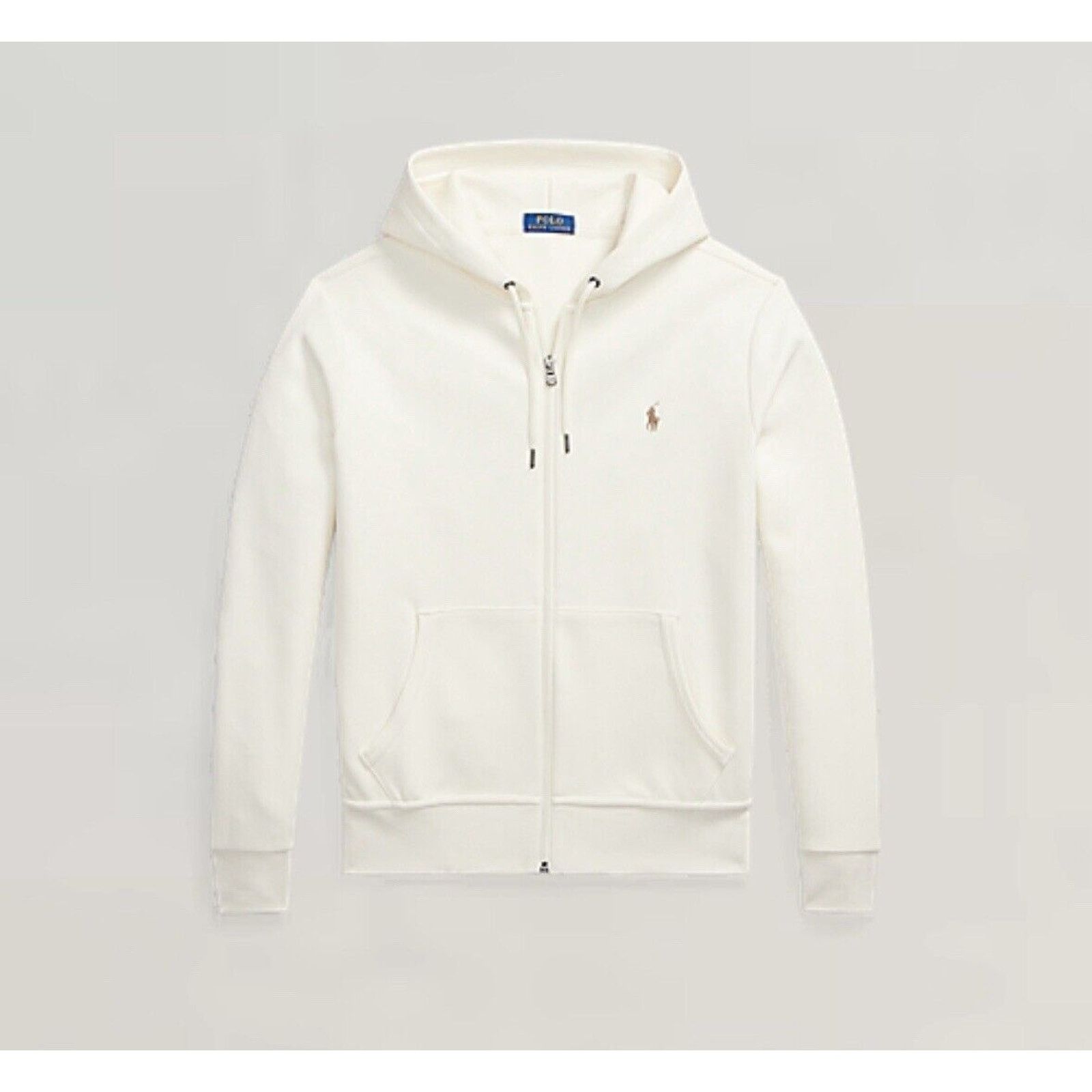 NWT Ralph Lauren Polo men Large Double Knit Full Zip Hoodie