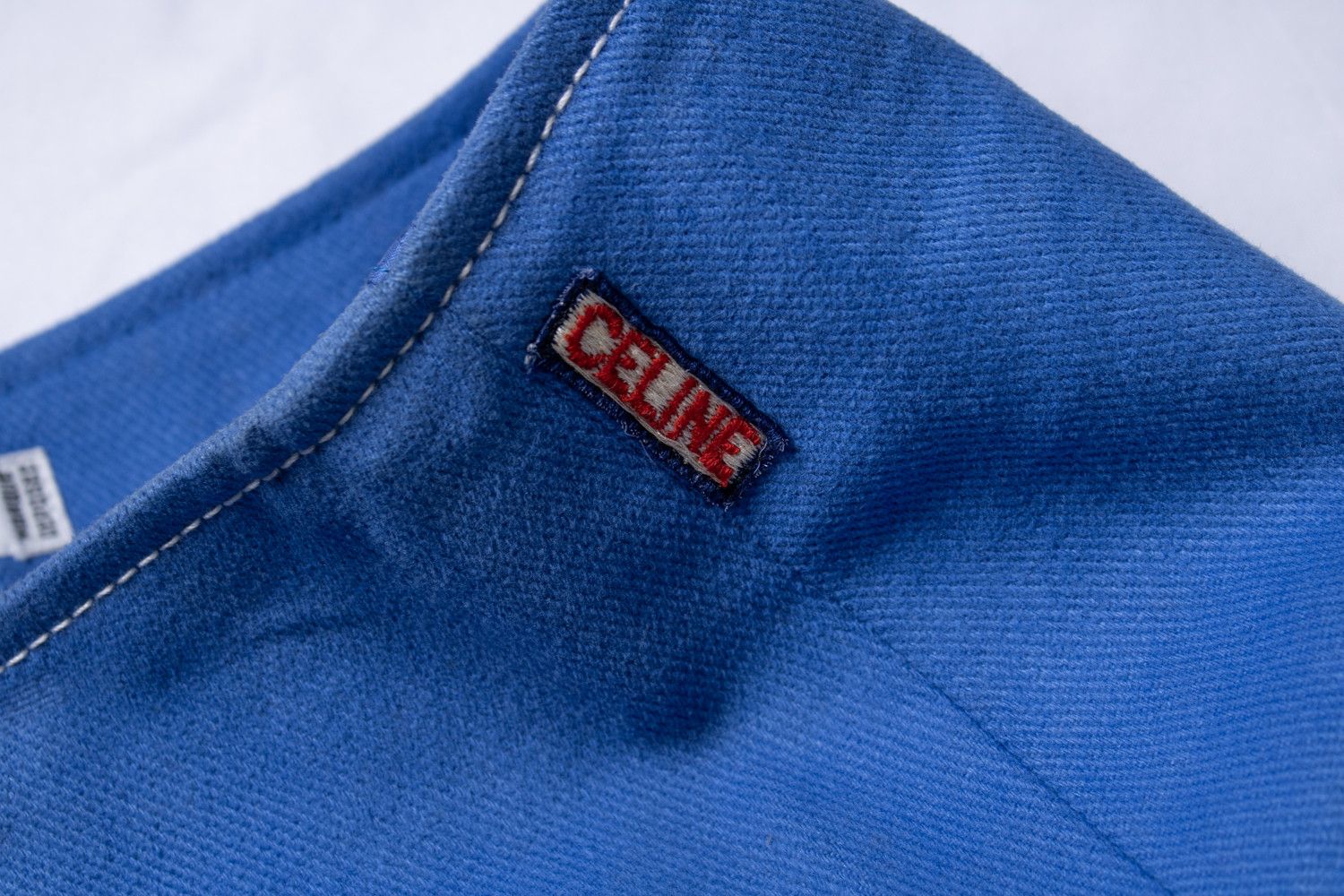 Celine Celine, blue cotton midi skirt with golden zippers Size 32" / US 10 / IT 46 - 5 Thumbnail