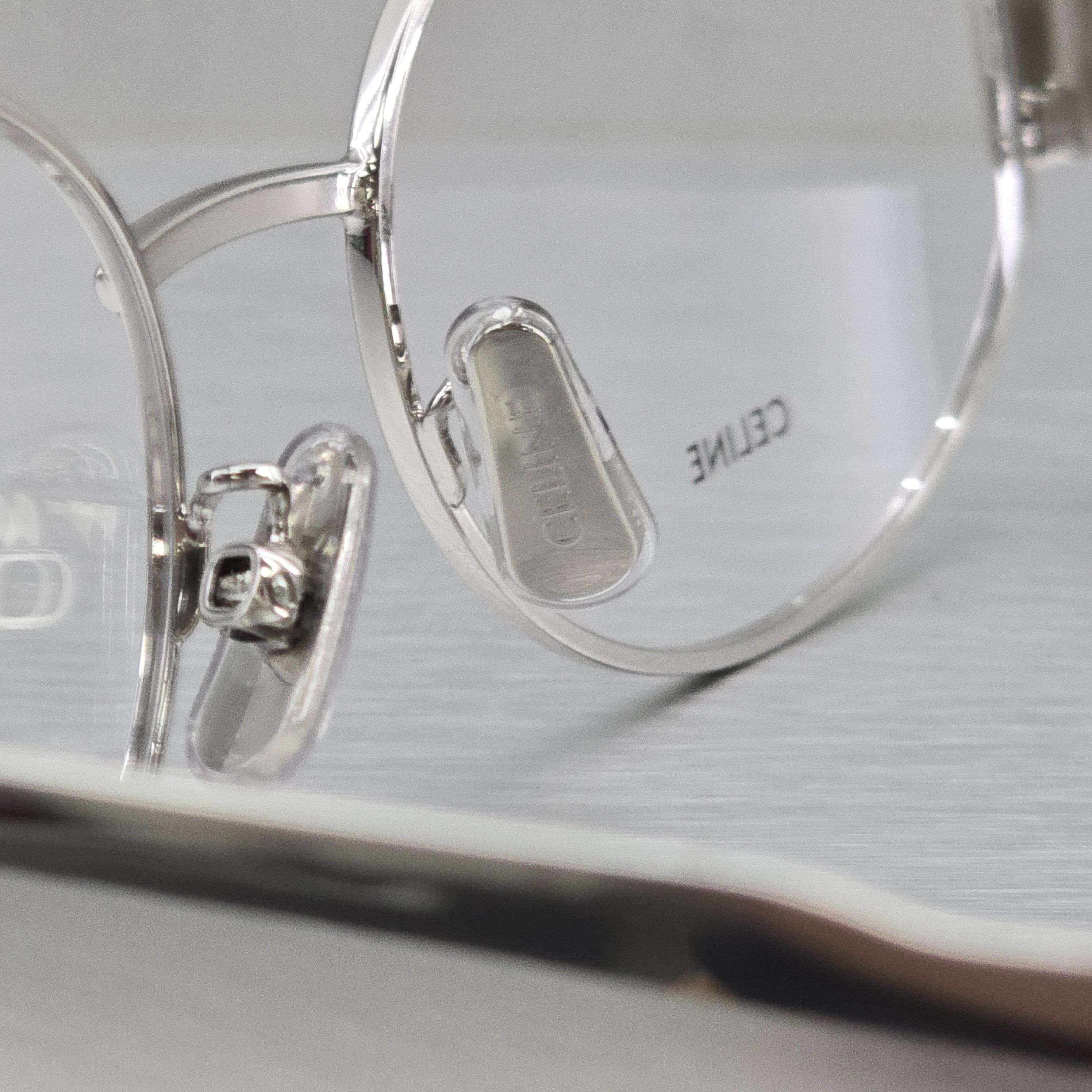 Celine CELINE Metal Triomphe CL50140U 016 Oval Glasses SILVER Size ONE SIZE - 12 Thumbnail