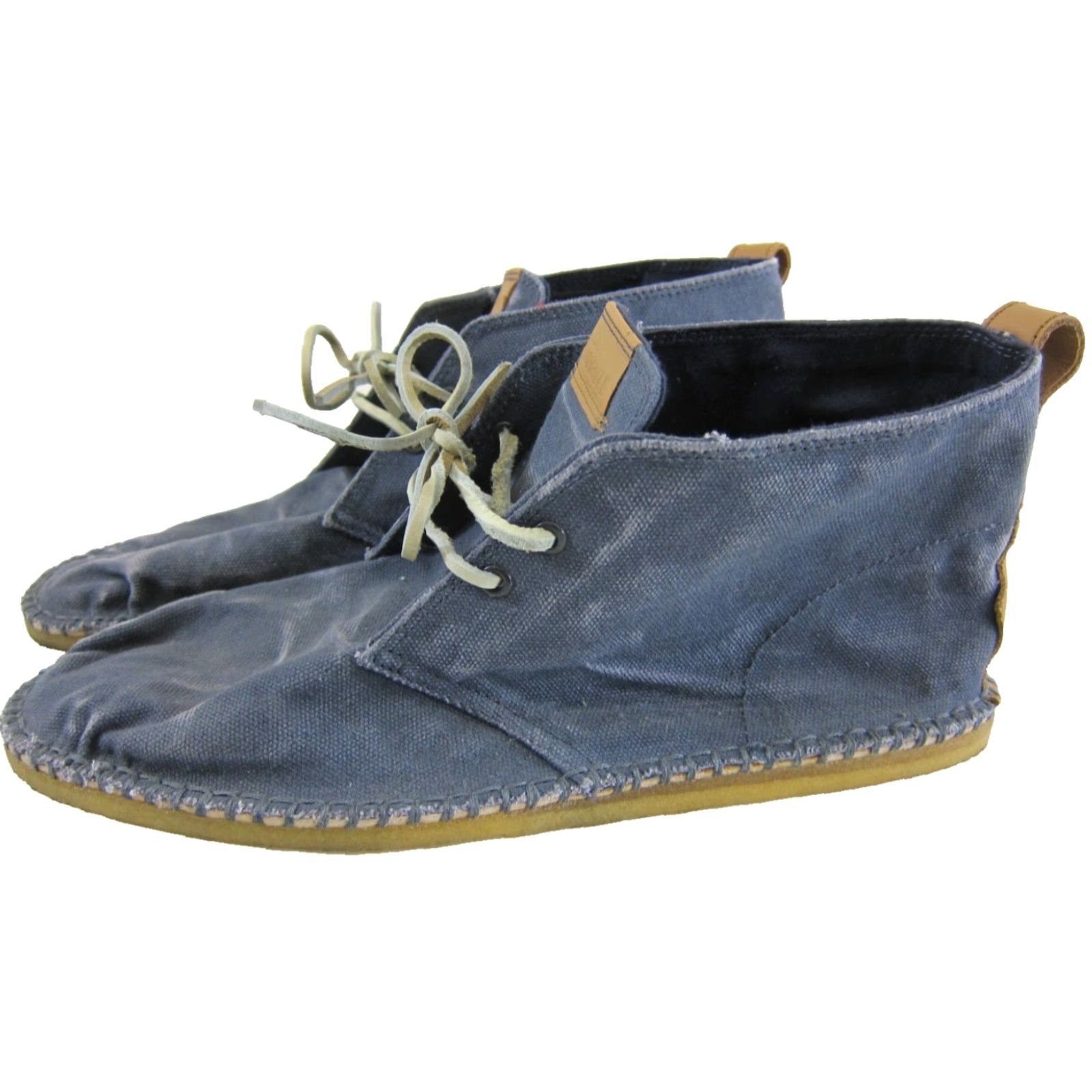 Clarks Clarks Originals Blue Cotton Oiled Canvas Lace Up Chukka Desert Ankle Boot 10 Size US 10 / EU 43 - 3 Thumbnail