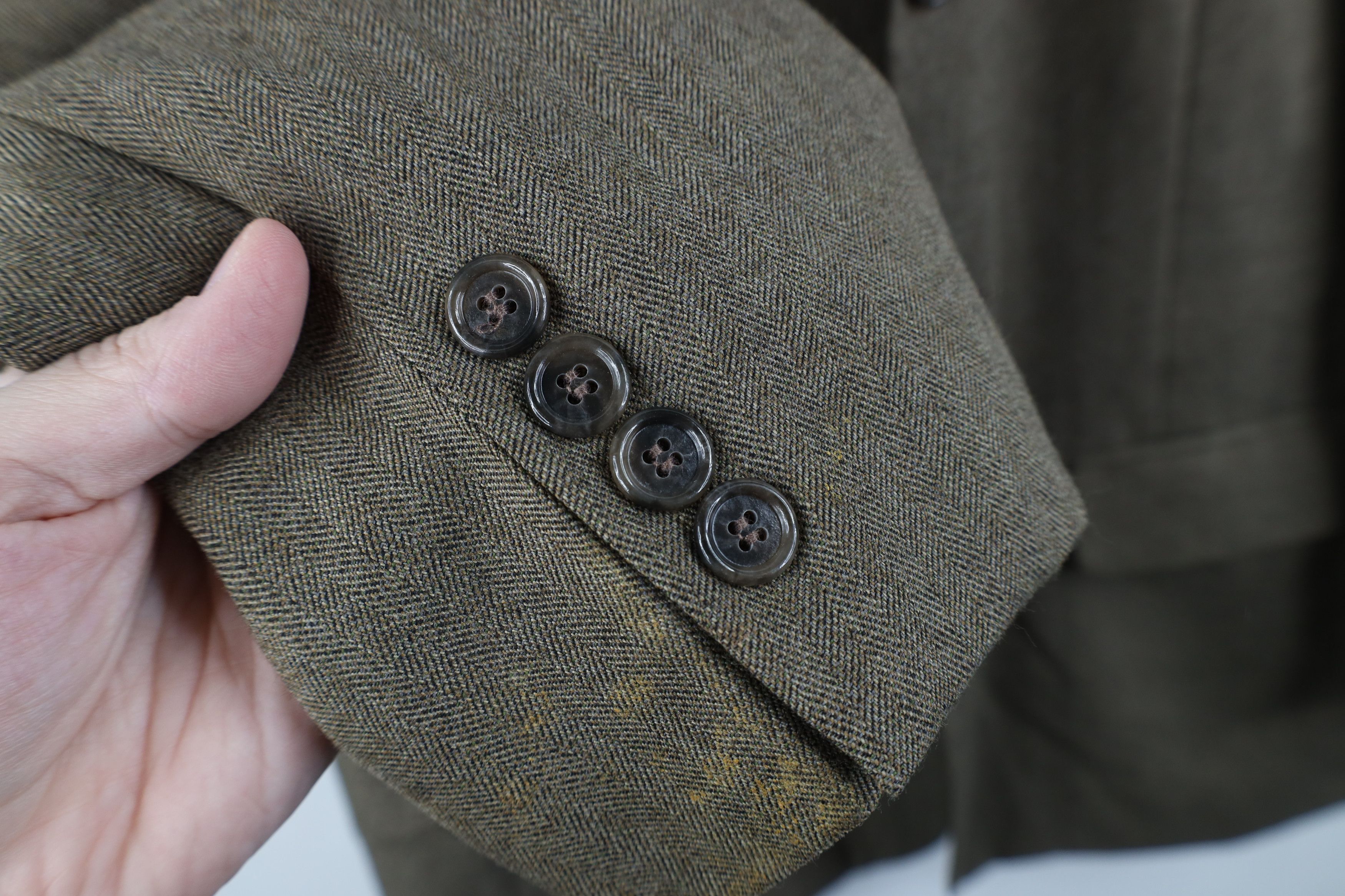 Vintage Vintage 90s Streetwear Herringbone Suit Coat Blazer Jacket Size US XL / EU 56 / 4 - 8 Thumbnail