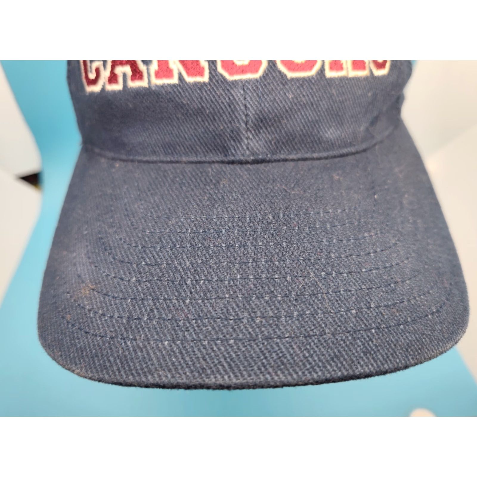 NHL VINTAGE Gear For Sports Vancouver Canucks Strapback Hat Adjustable One Size Blue NHL Y2K Mens Size ONE SIZE - 3 Thumbnail