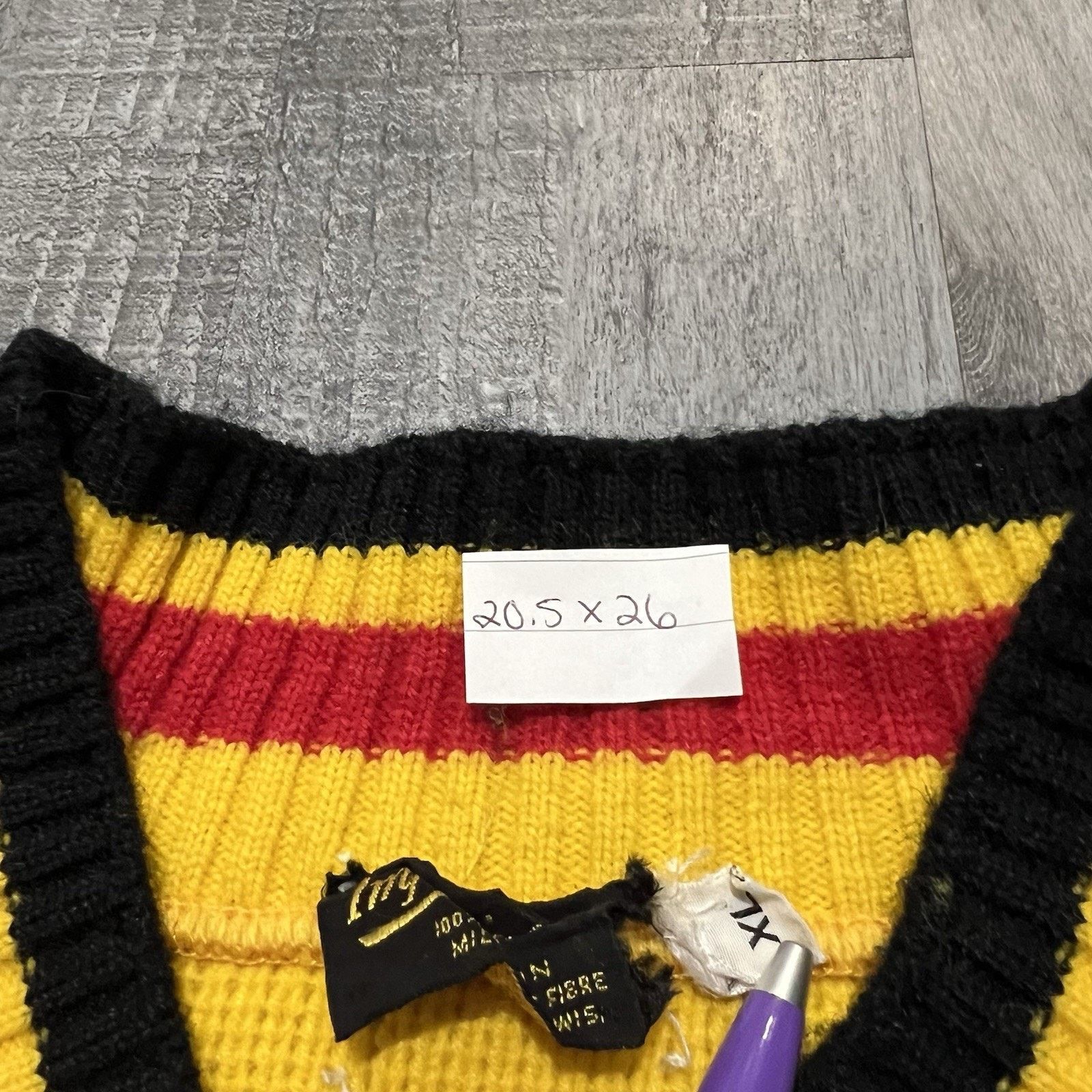 Imperial VTG 50s/60s Full Zip Sweater Renk Seed Co Farming Yellow Size US XL / EU 56 / 4 - 5 Thumbnail