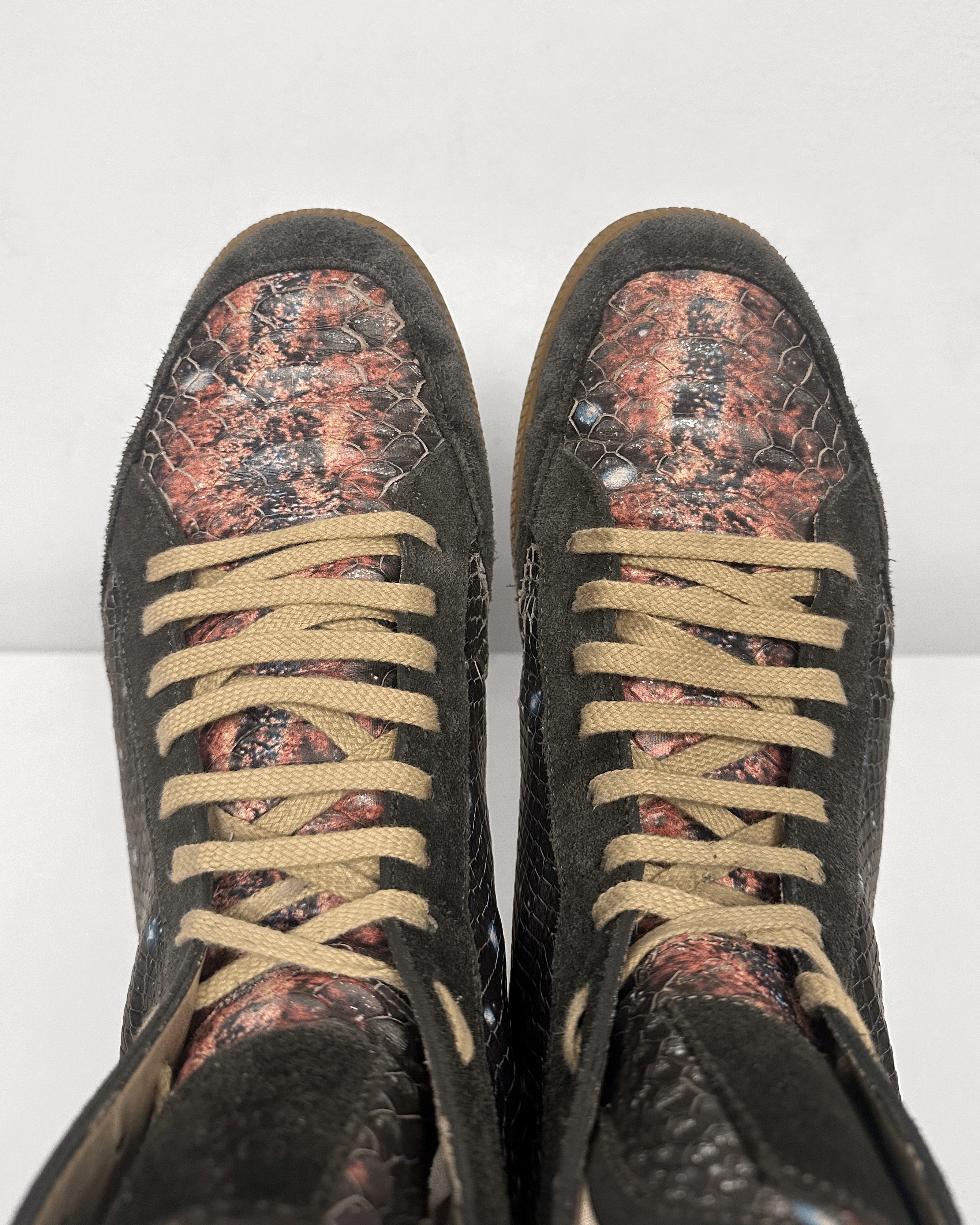 Maison Margiela Maison Margiela Snakeskin Python Galaxy High Top Sneakers Size US 9 / EU 42 - 5 Thumbnail