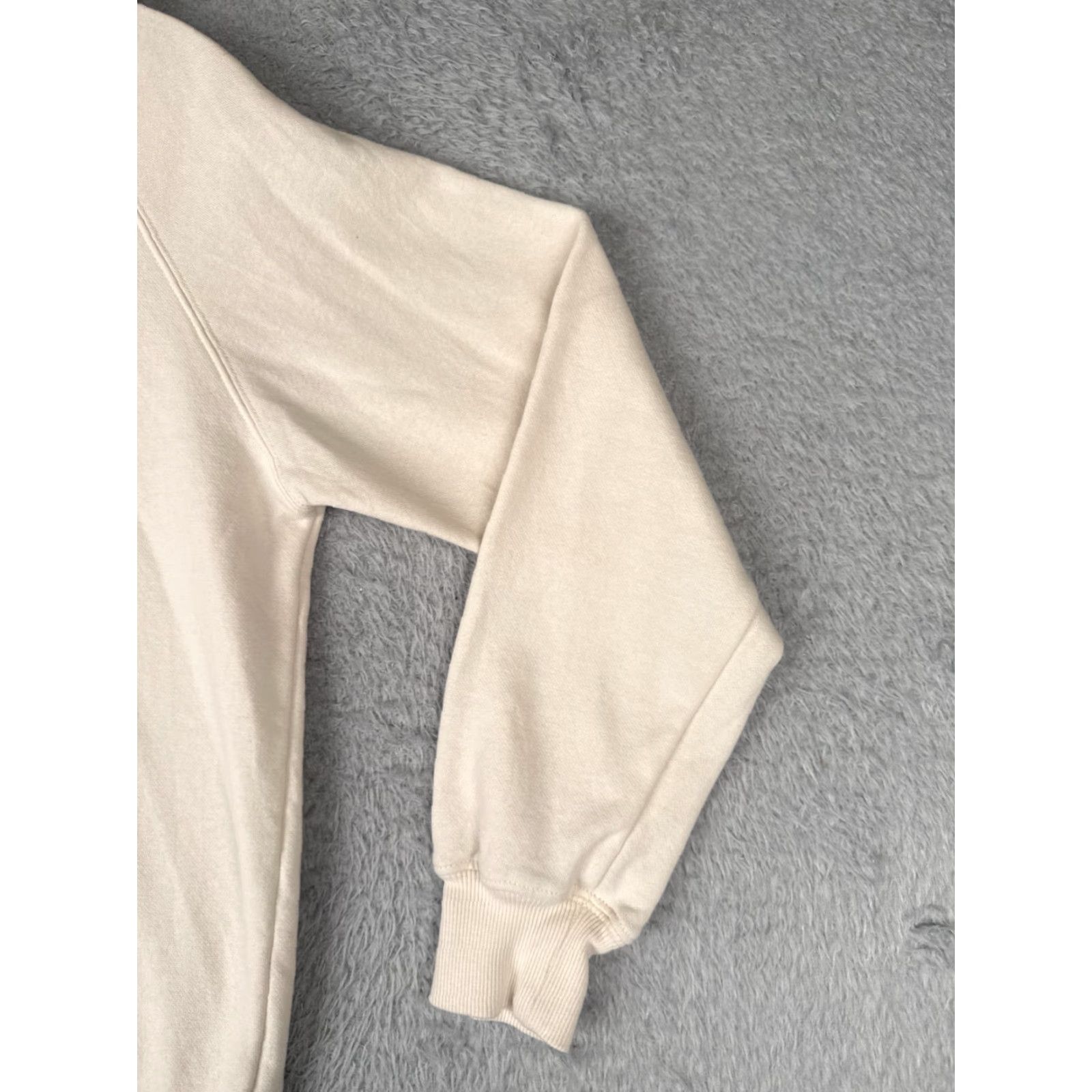 The North Face The North Face Hoodie Womens Small Beige Cotton Blend Jersey Pocket Size S / US 4 / IT 40 - 2 Thumbnail