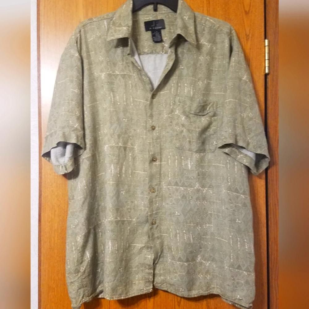 Designer J Ferrar Men's Green Casual Shirt Size US L / EU 52-54 / 3 - 1 Thumbnail