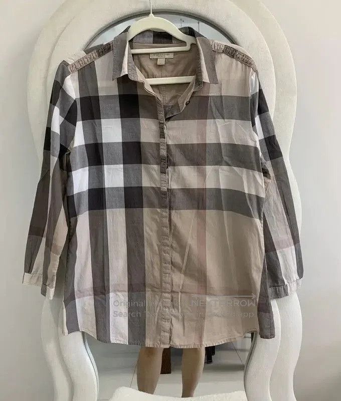 Burberry Burberry Multicolor Cotton Long Sleeve Shirt. Size M / US 6-8 / IT 42-44 - 2 Thumbnail