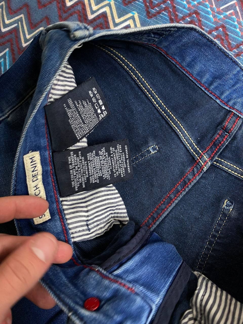 Tommy Hilfiger Tommy Hilfiger logo blue jeans vintage Y2K streetwear Size US 33 - 3 Thumbnail