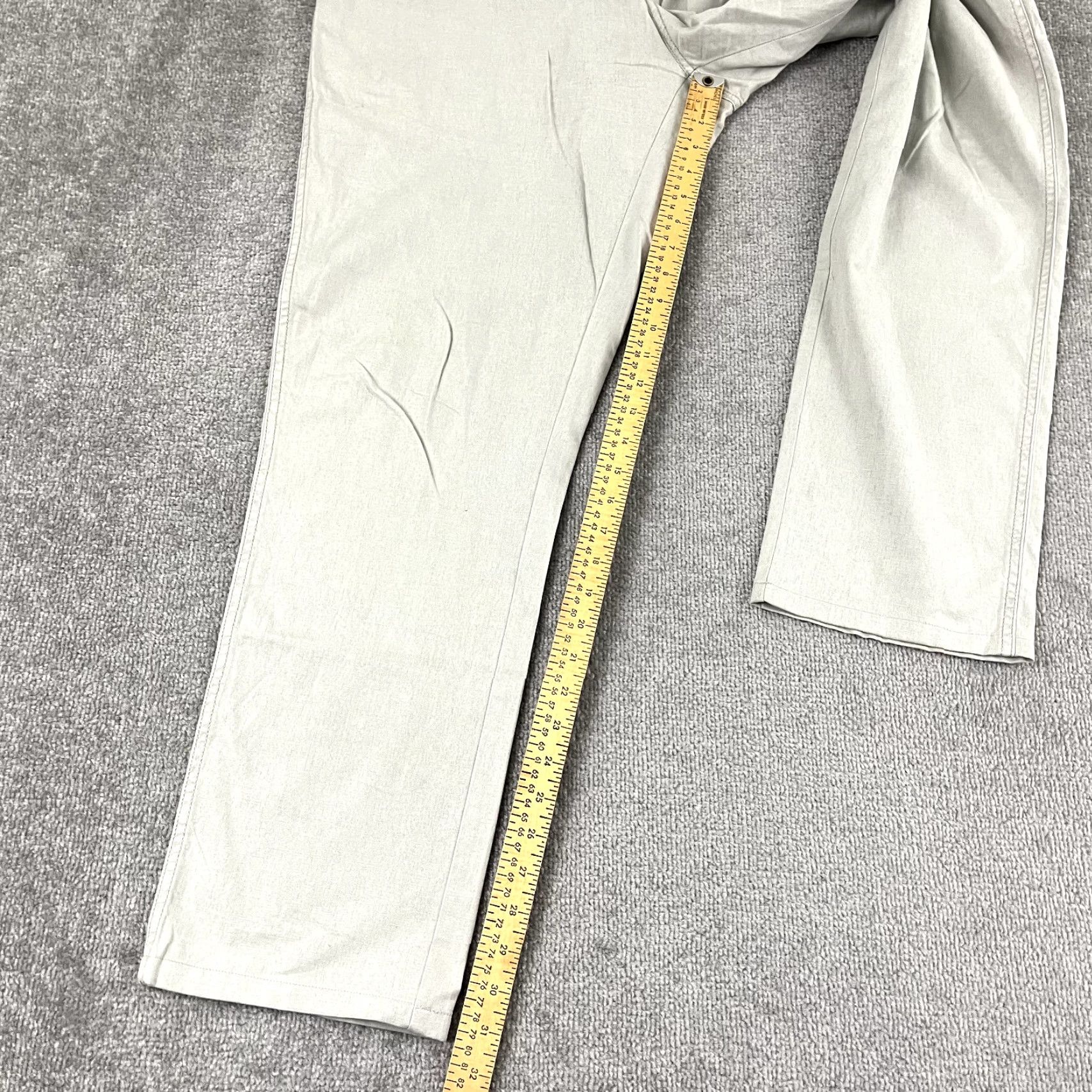 Faherty FAHERTY Pants Mens 40 x 32 Straight Gray Chino Golf Travel Linen Blend 5-Pocket Size US 40 / EU 56 - 6 Thumbnail