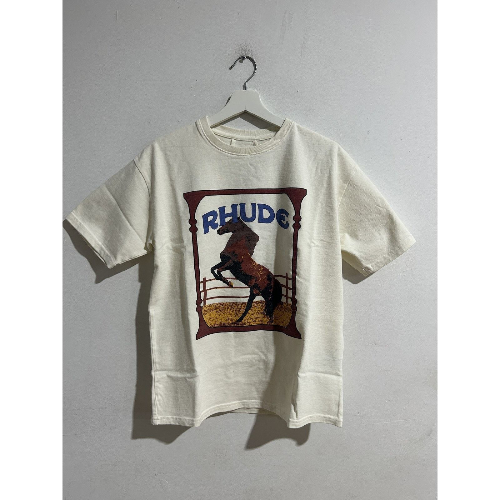RHUDE CADRE WHITE TEE SIZE XS NEW