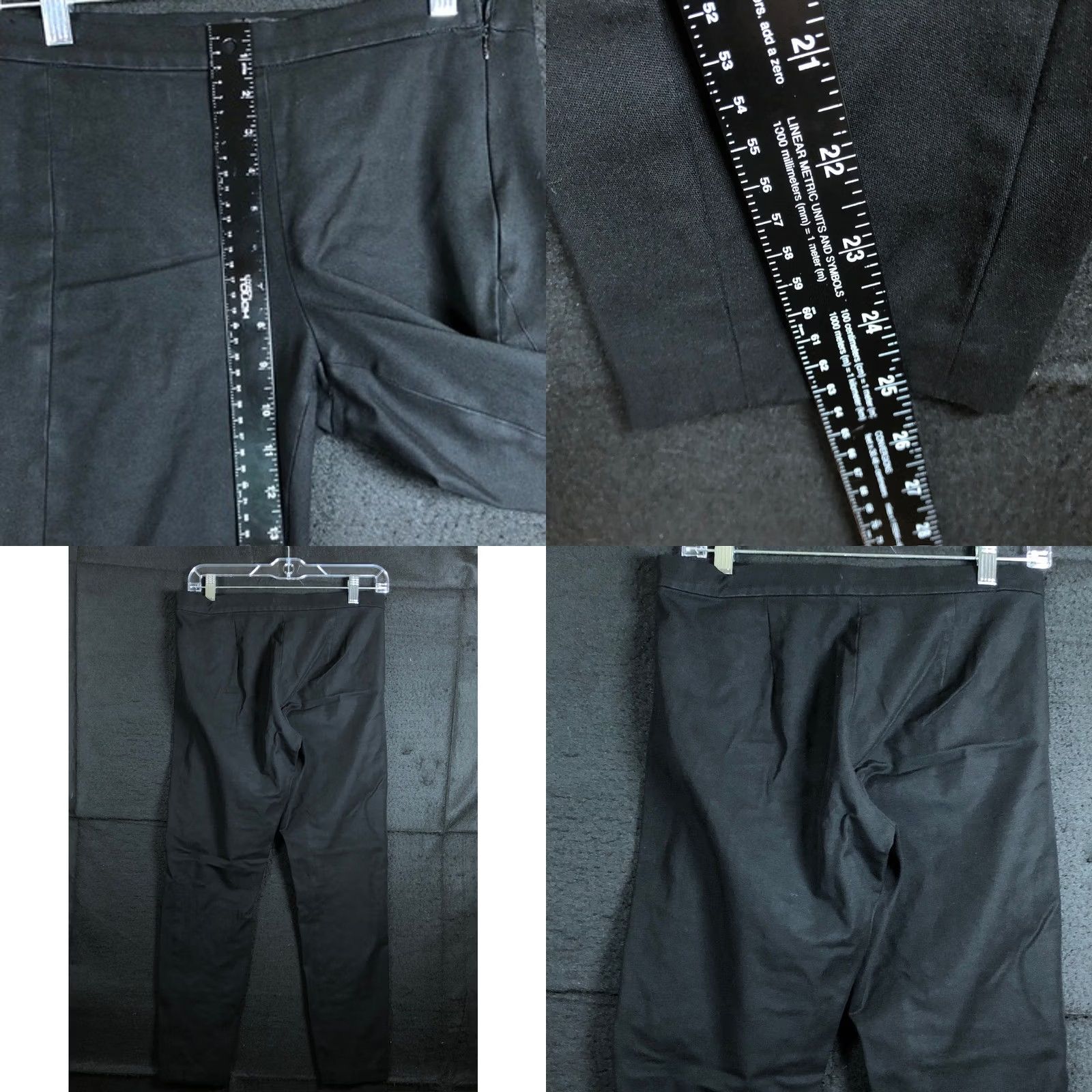 Banana Republic Banana Republic Women Pants Black Devon Ankle Side Zip Pull On Stretch 6 Regular Size 29" - 8 Thumbnail