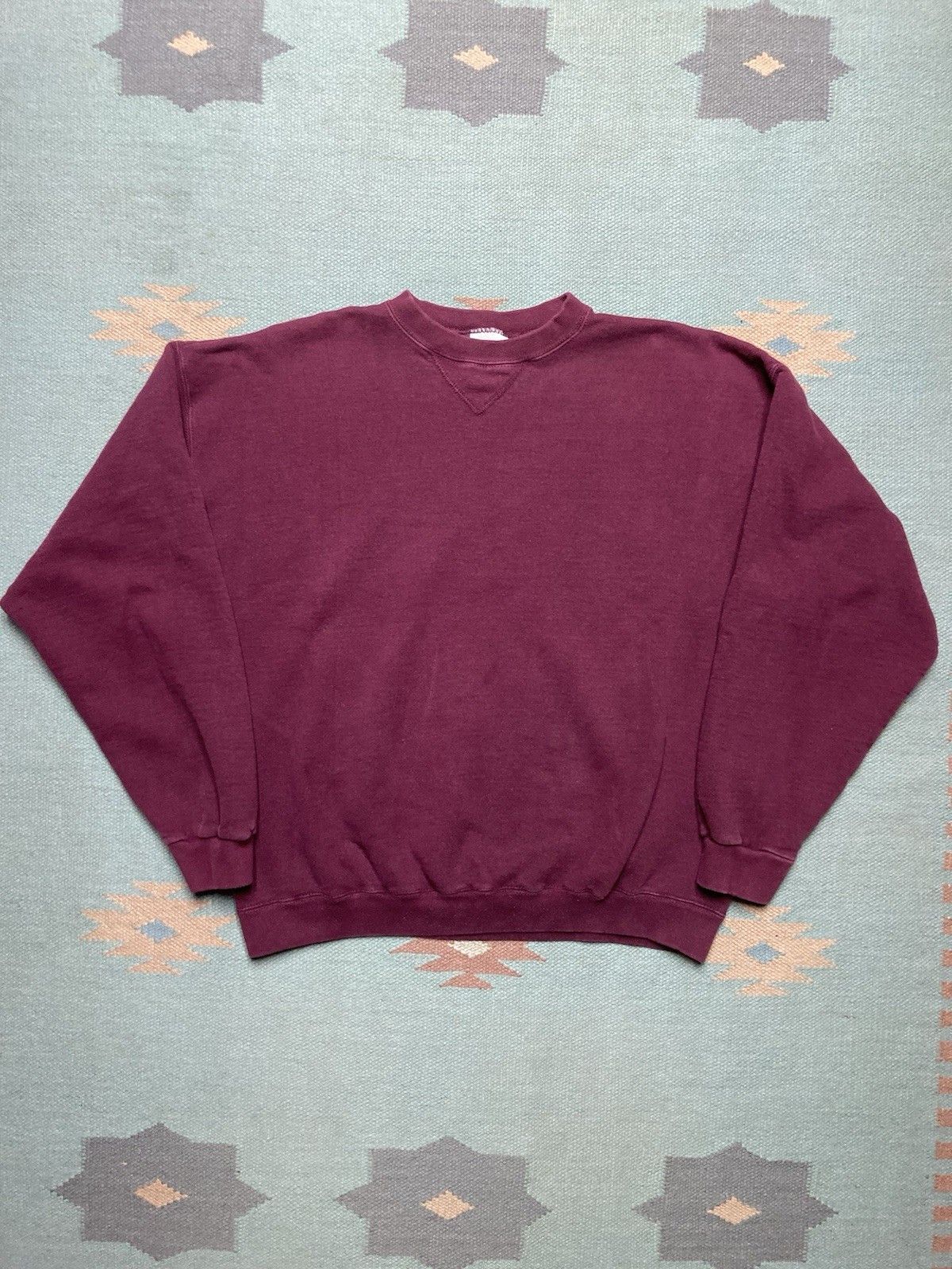 Tultex × Vintage 90s crewneck sweatshirt tultex blank cotton heavyweight XL Size US XL / EU 56 / 4 - 1 Thumbnail