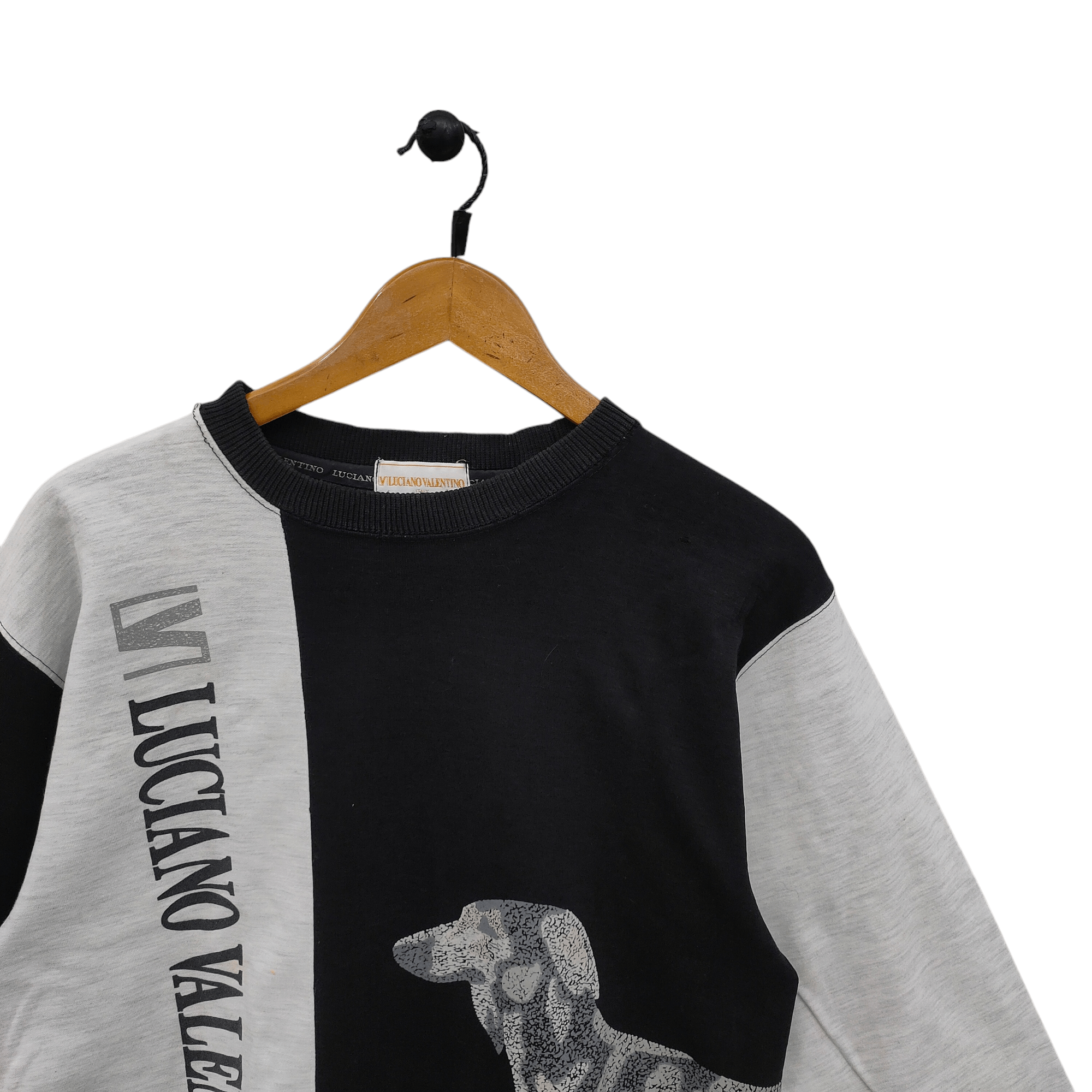 Valentino 90s Luciano Valentino Long Sleeve Vintage Bold Dog Graphic Size US L / EU 52-54 / 3 - 3 Thumbnail