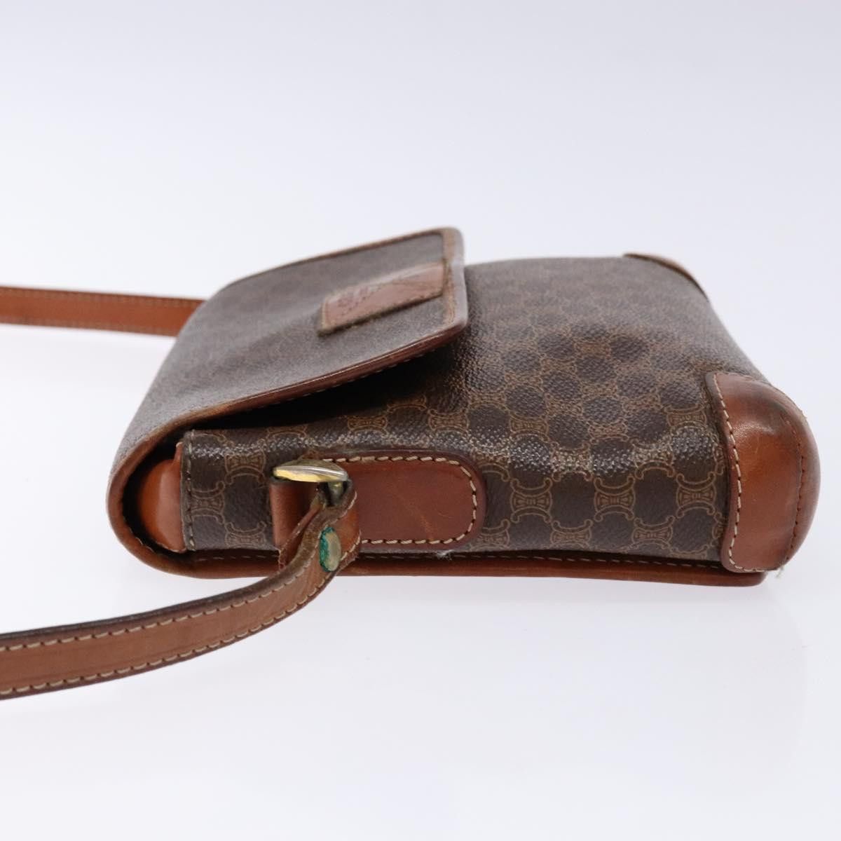 Celine CELINE Macadam Canvas Shoulder Bag Pvc Brown Gold Size ONE SIZE - 5 Thumbnail