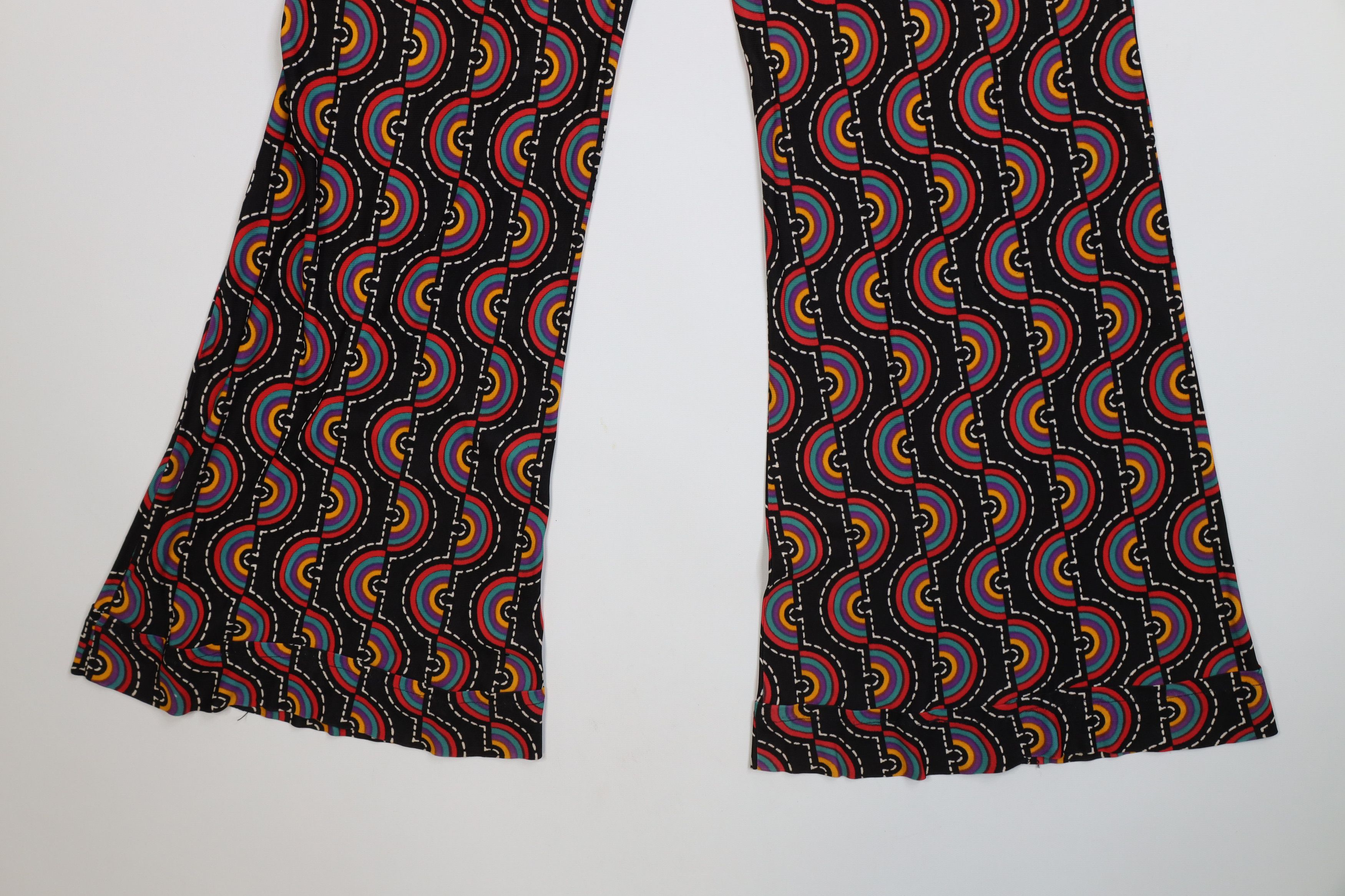 Vintage Vintage 60s 70s Boho Hippie Knit Bell Bottoms Pants Size 28" / US 6 / IT 42 - 11 Thumbnail