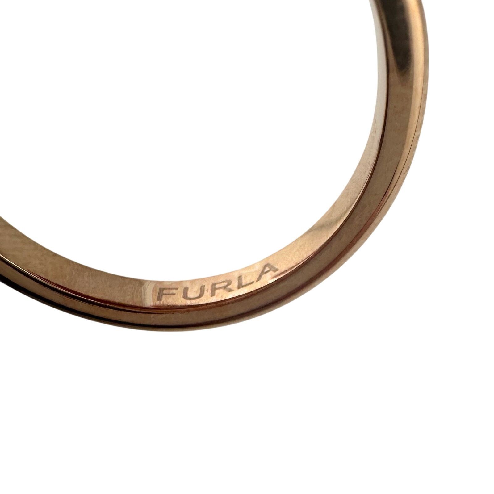 Furla Furla Heart Ring - Rose Gold Overlay with Crystal Heart Size ONE SIZE - 3 Thumbnail