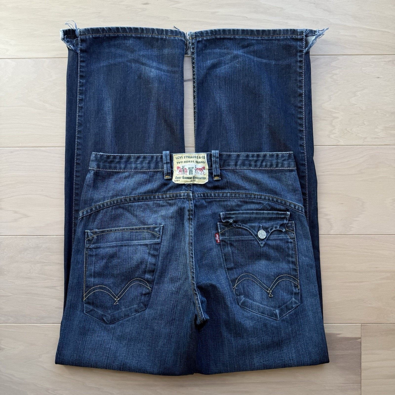 Levi's × Vintage Vintage Levis Jeans 32 Blue Y2K Western Denim Workwear Size US 32 / EU 48 - 2 Thumbnail