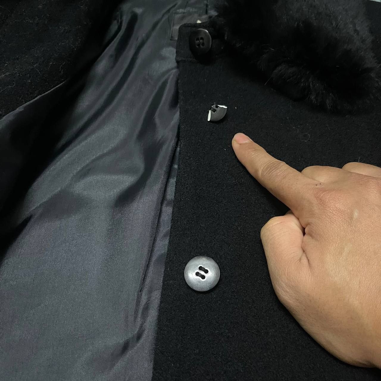 Yohji Yamamoto Vintage Indivi Made in Japan Wool Long Coat Size US S / EU 44-46 / 1 - 6 Thumbnail