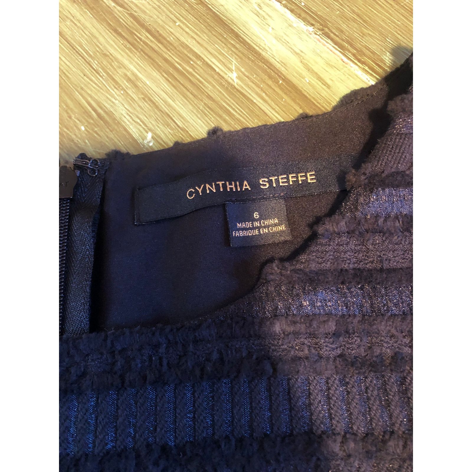 Nordstrom Cynthia Steffe NWT Women's Black Textured Shift Dress 6 Size M / US 6-8 / IT 42-44 - 5 Thumbnail