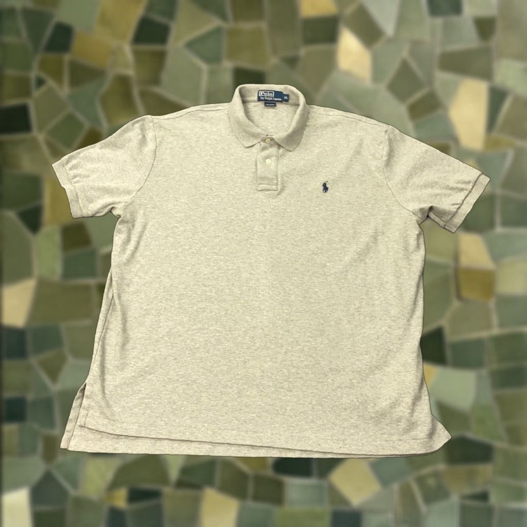Polo Ralph Lauren VINTAGE Polo Ralph Lauren Polo Shirt Mens XL Gray Pony Preppy 90s Modern Fit Mens XL Gray Polo Ralph Lauren Shirt Size US XL / EU 56 / 4 - 1 Thumbnail