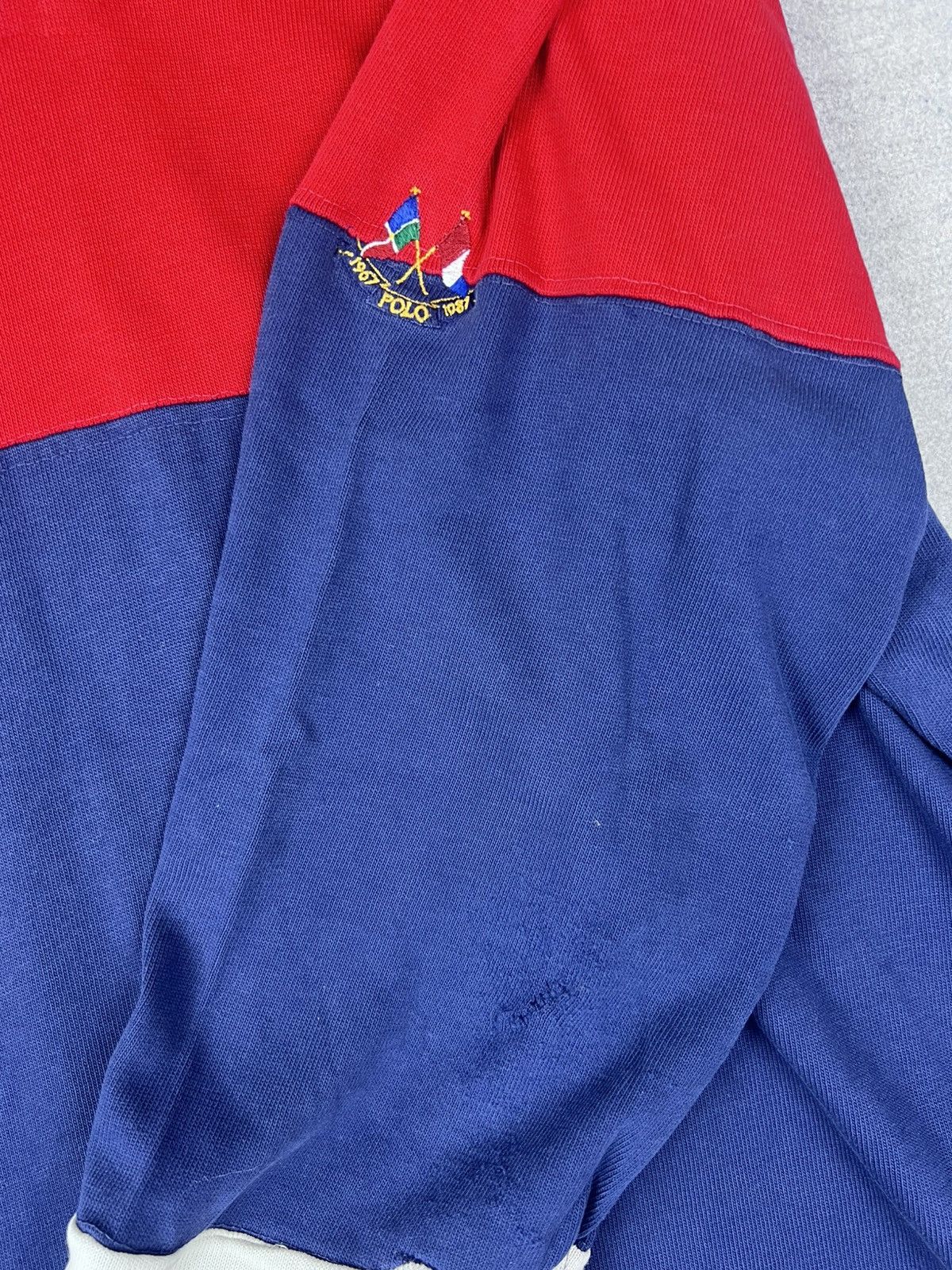 Ralph Lauren Vintage 1980s Ralph Lauren Polo Rugby Shirt Collared L Size US L / EU 52-54 / 3 - 4 Thumbnail