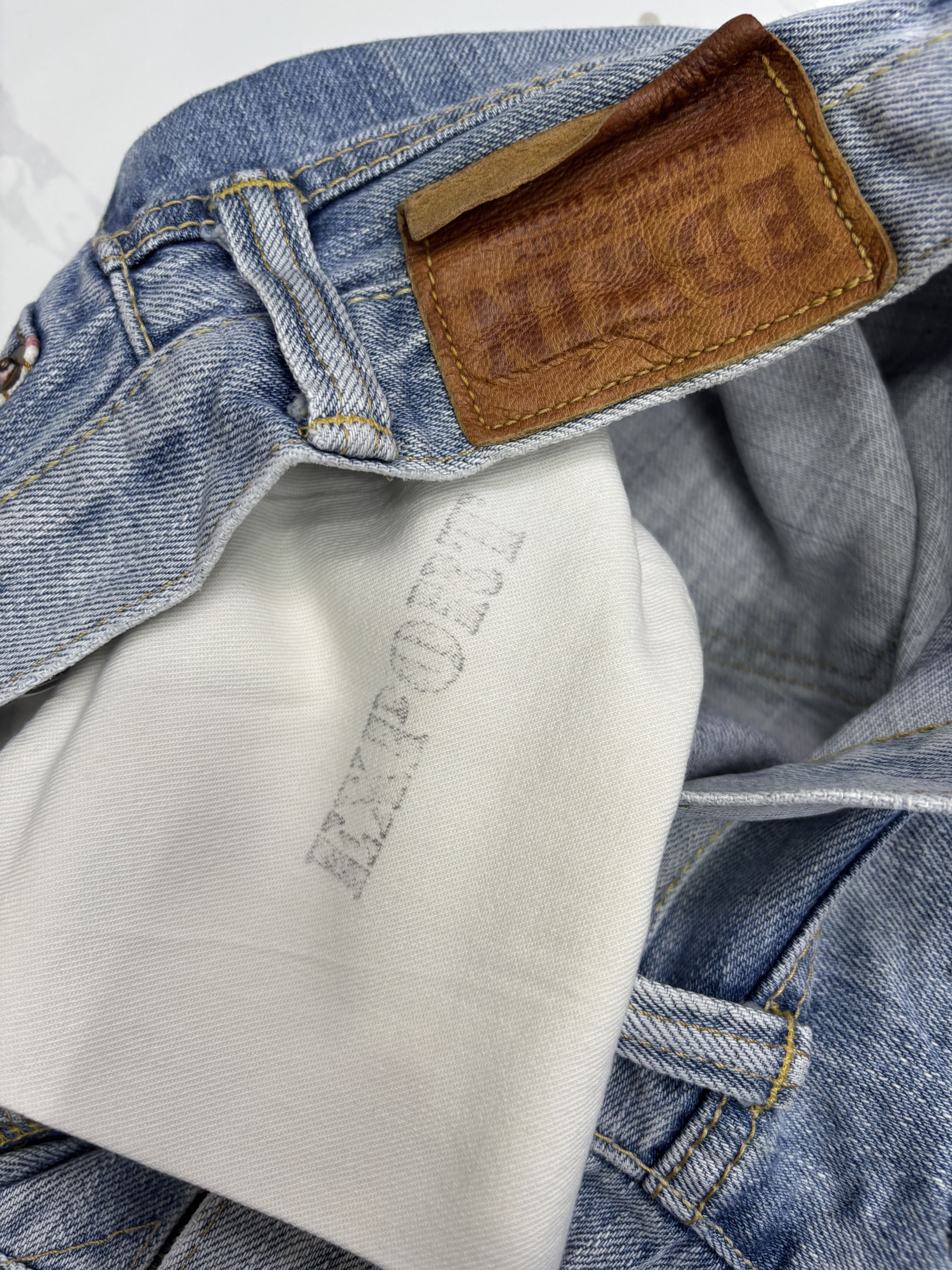 Acne Studios 🔥EDWIN 505zx SELVEDGE DENIM BUCKLE BACK BLUE WASH JEANS Size US 30 / EU 46 - 15 Thumbnail