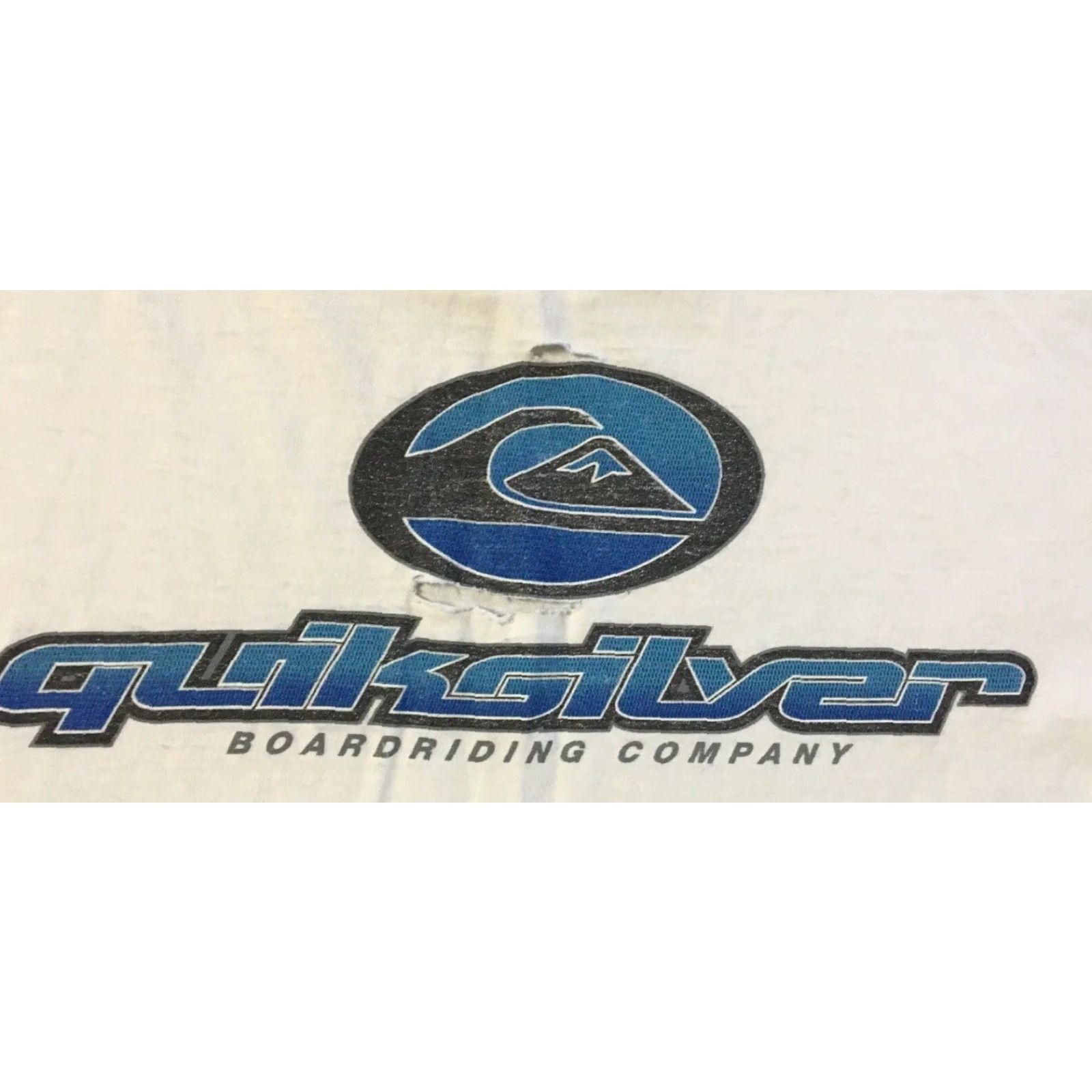 Billabong VINTAGE Quiksilver Thrashed Faded Distress Shirt L USA Surf Skate Grunge OP 90s Y2K Shirt Mens Large White Logo Beach Water Graphic Tee Distressed 90s Size US L / EU 52-54 / 3 - 3 Thumbnail