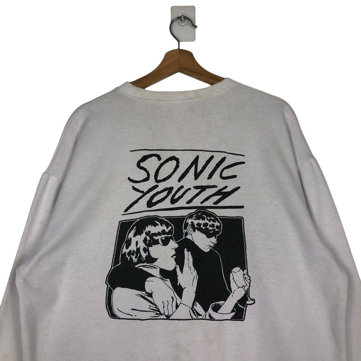 Japanese Brand 🔥Vintage Sweatshirt Sonic Youth Big Logo Design Size US M / EU 48-50 / 2 - 8 Thumbnail