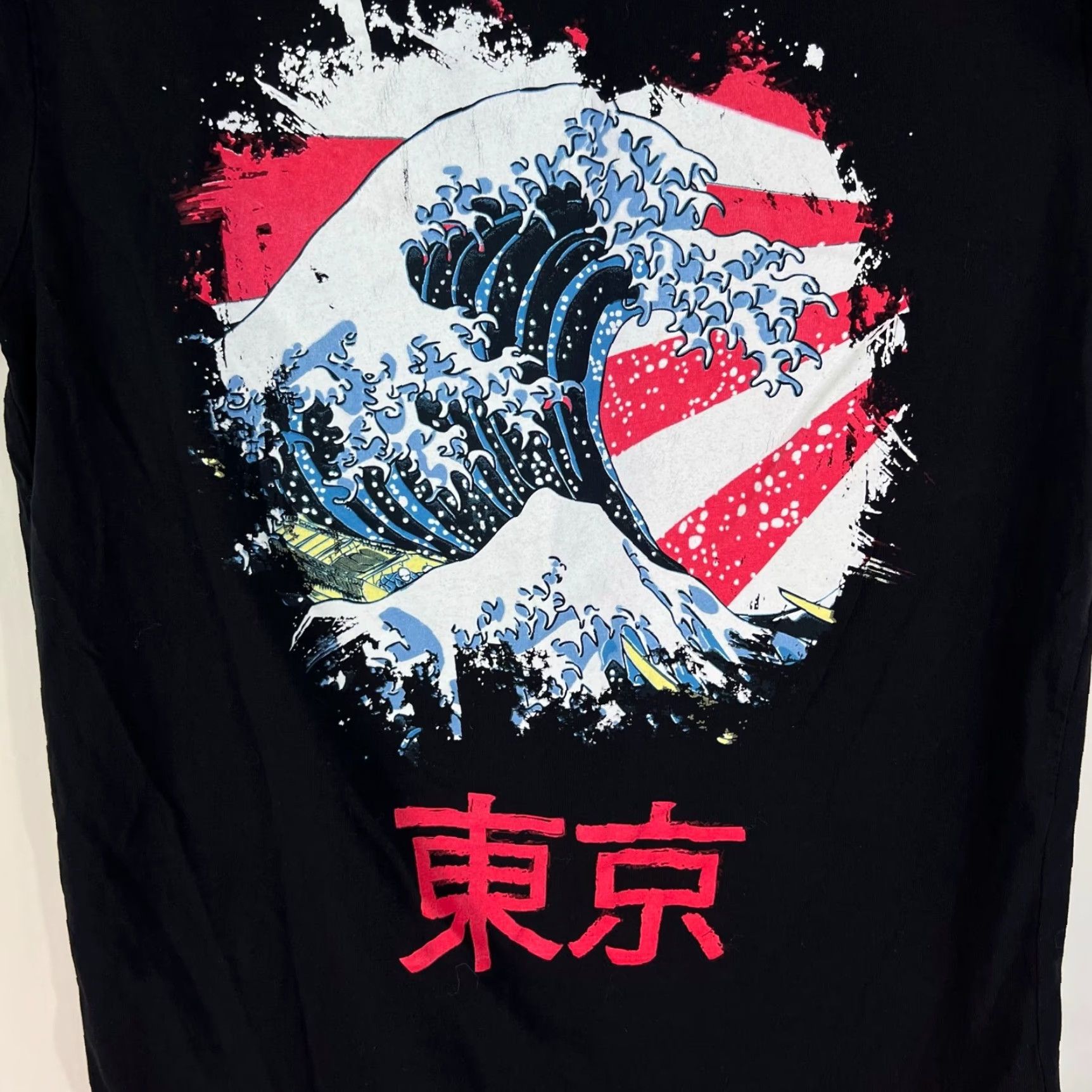 Vintage Kanagawa The Great Wave off Kanagawa T-Shirt Adult XL Japanese Art Tee Cotton Size US XL / EU 56 / 4 - 2 Thumbnail