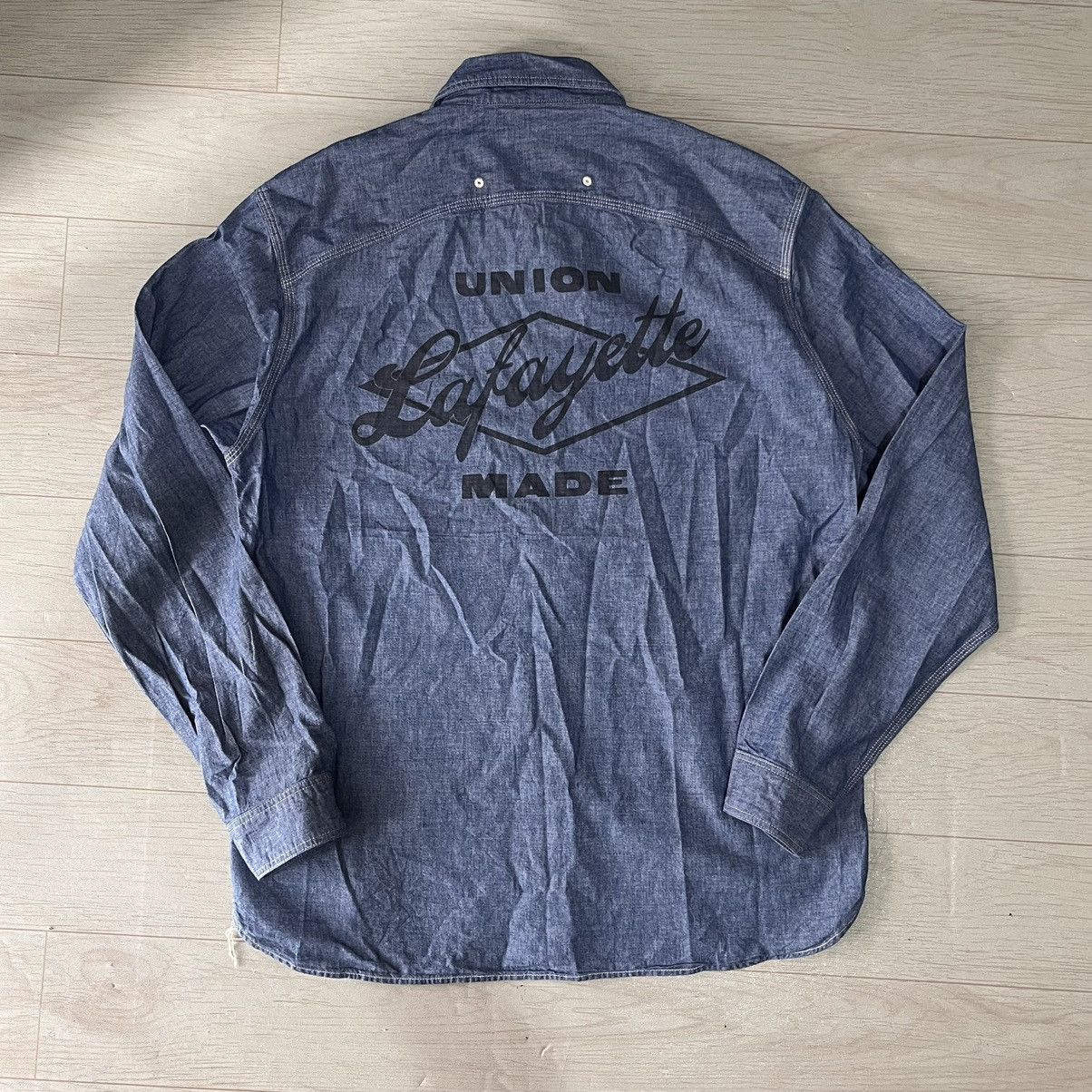 Lafayette 148 Lafayette Union Made classic chambray shirt 🔵 Size US L / EU 52-54 / 3 - 2 Thumbnail