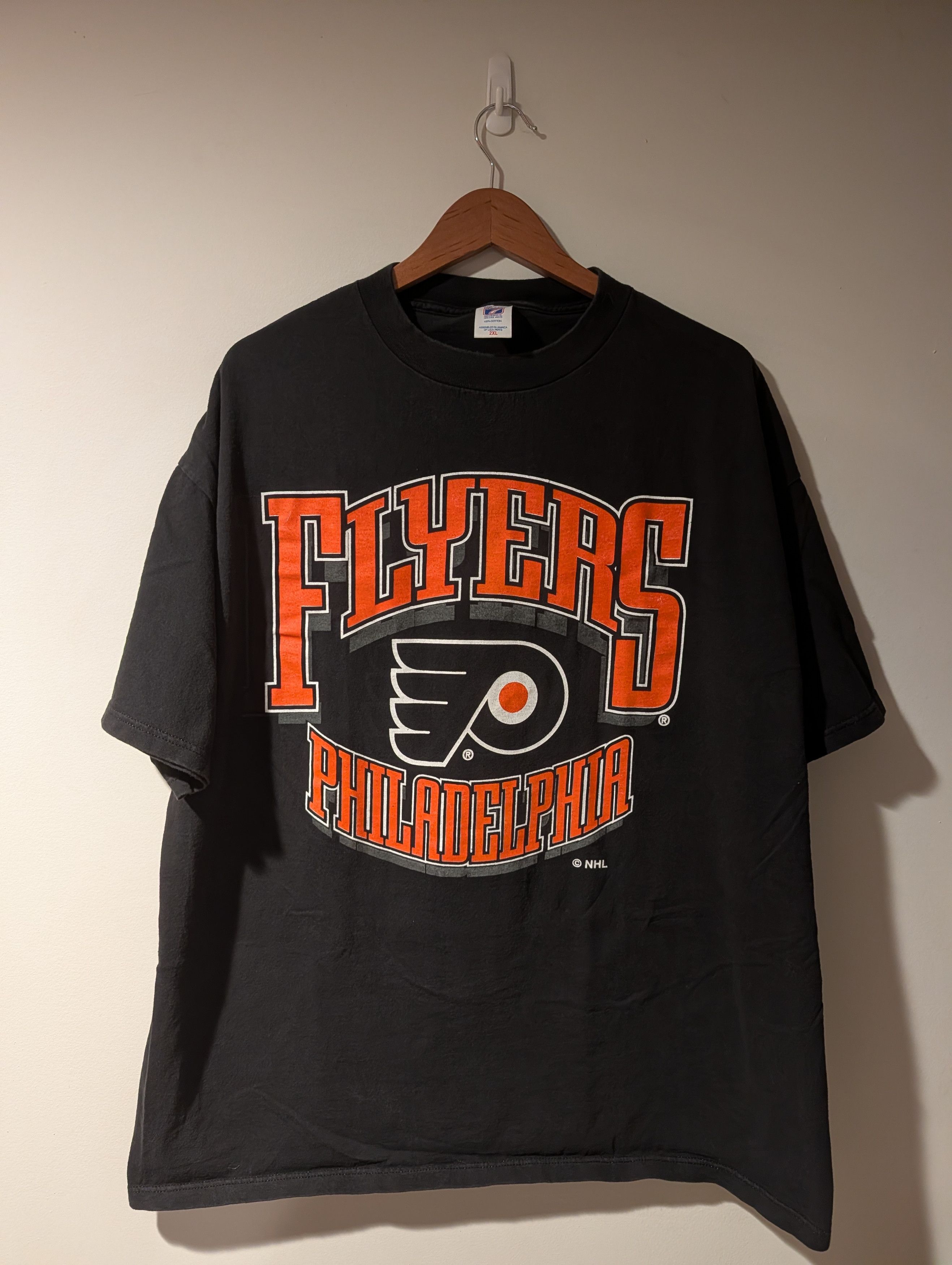 NHL Vintage Philadelphia Flyers NHL Logo 7 T Shirt Big Logo Size US XXL / EU 58 / 5 - 1 Thumbnail