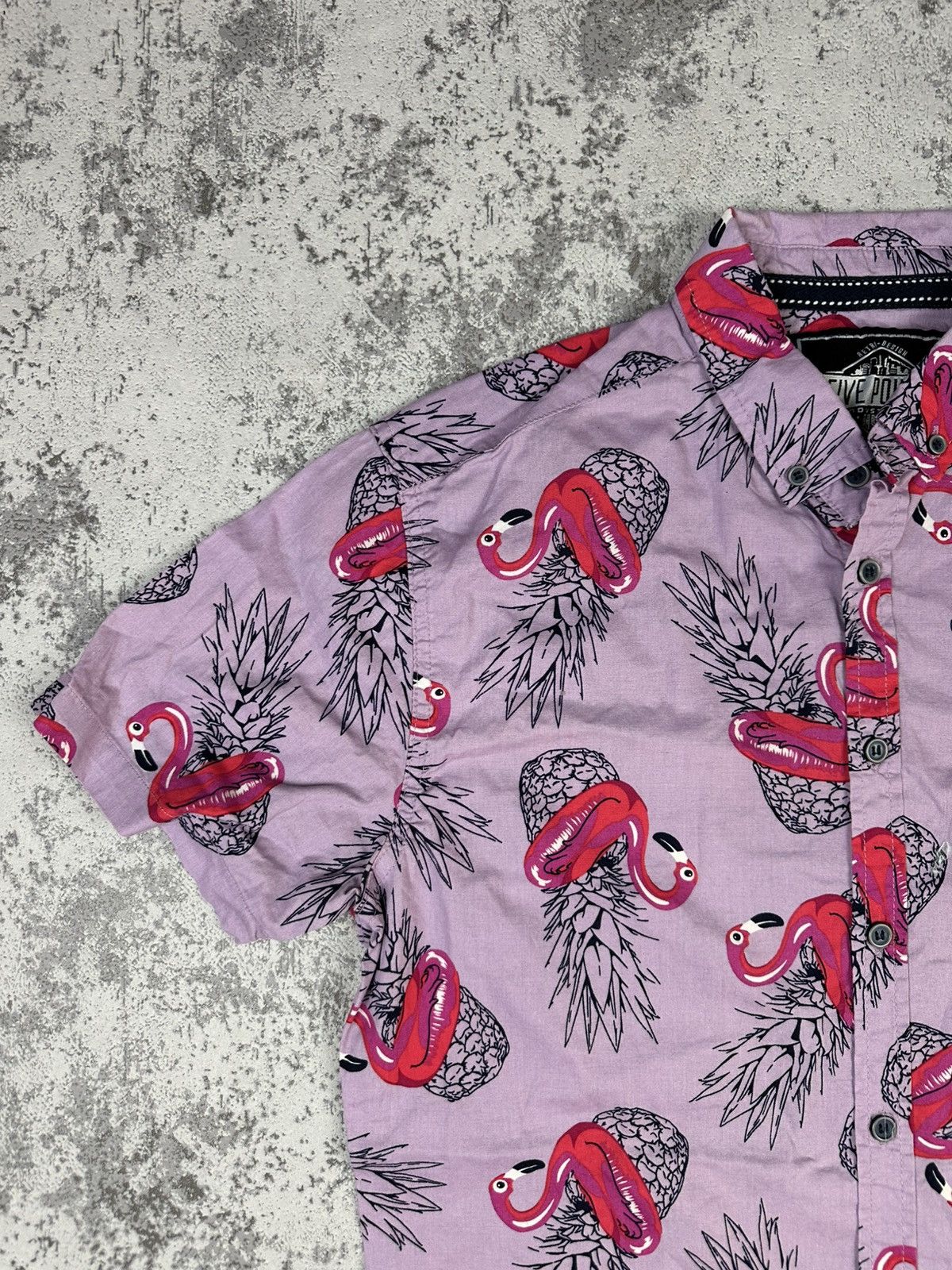 Vintage Retro Flamingo Pineapple Shirt Size US M / EU 48-50 / 2 - 3 Thumbnail