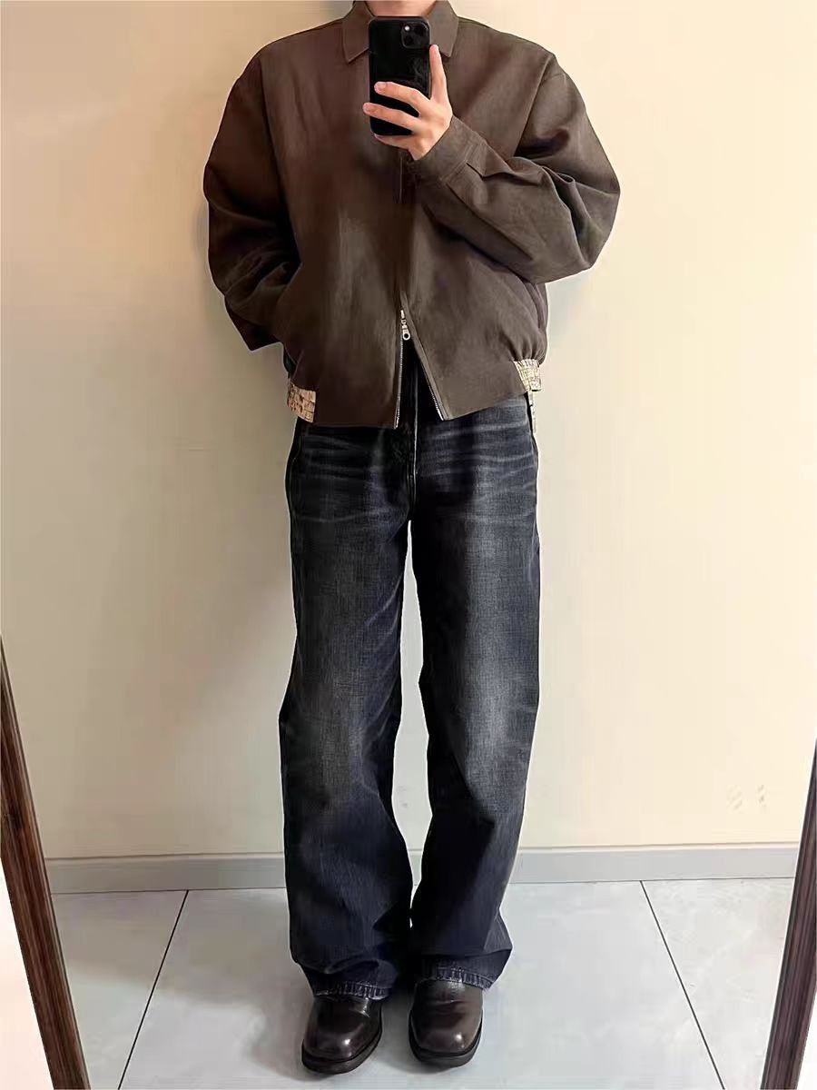 Japanese Brand × Jean Vintage wash baggy micro flare jeans Size US 34 / EU 50 - 1 Thumbnail