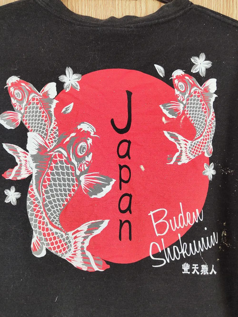 Japanese Brand Buden Shokumin Japan edition faded Black tee #W589 Size US L / EU 52-54 / 3 - 12 Thumbnail