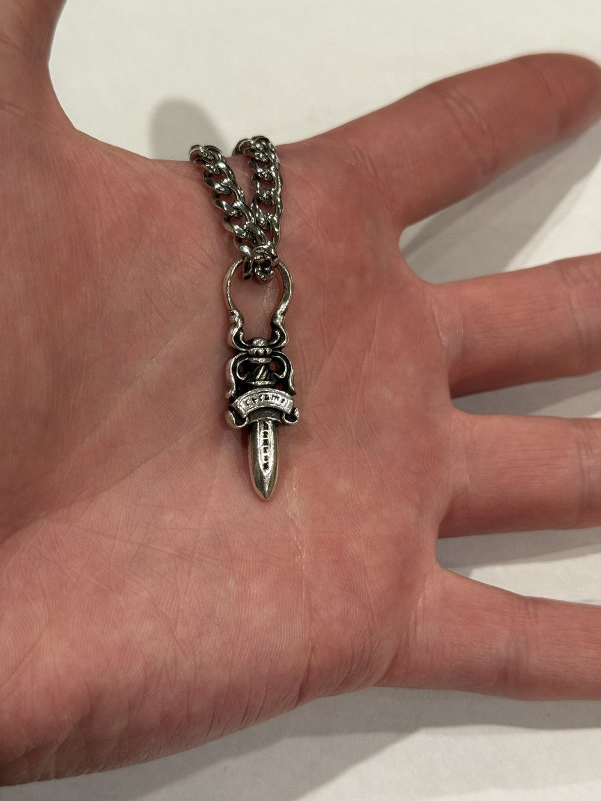 Chrome Hearts Chrome Hearts Dagger Necklace Sv925 Silver | Grailed