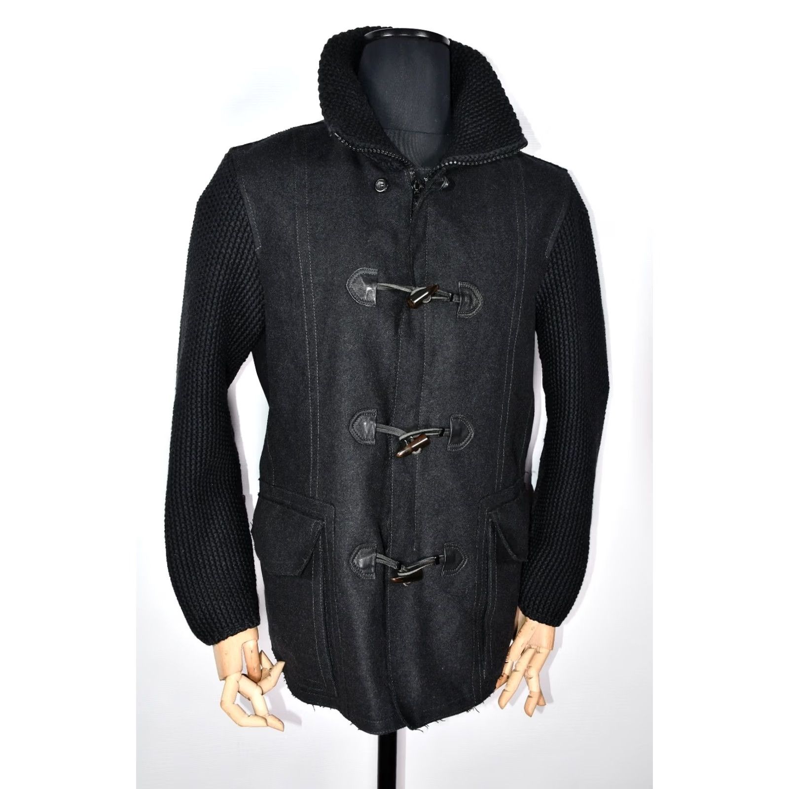 Pal Zileri Pal Zileri Lab Wool Jacket 52 Men Black Zip Casual Vintage No Size US L / EU 52-54 / 3 - 4 Thumbnail