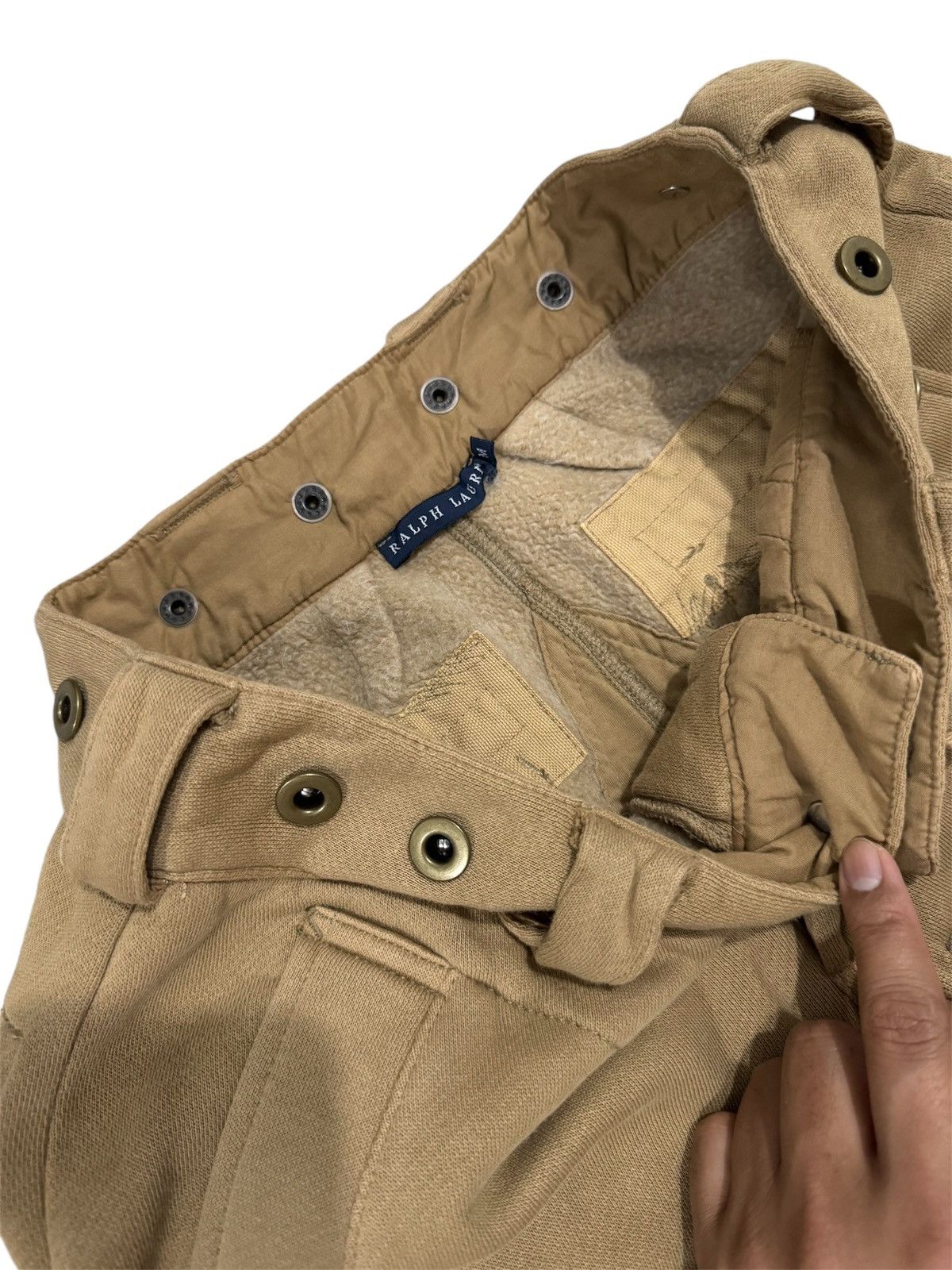 Polo Ralph Lauren × Ralph Lauren Ralph Lauren Polo Multipocket Pants Sweatpants Baggy Size 29" - 7 Thumbnail