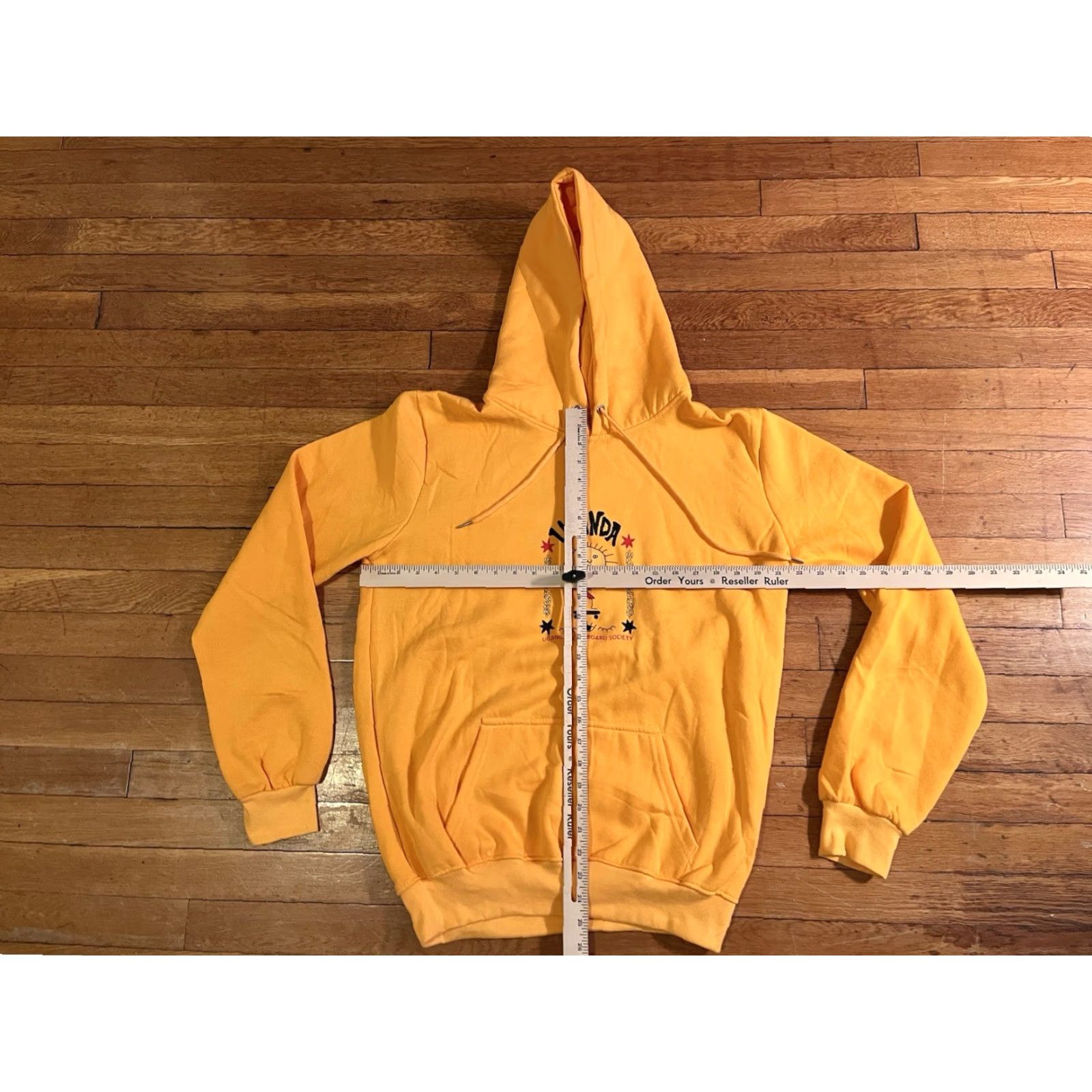 Vintage Uganda Skateboard Society Hoodie Mens XXL Yellow Logo Graphic Print Fleece Pullover Hooded Regular Size US XXL / EU 58 / 5 - 7 Thumbnail
