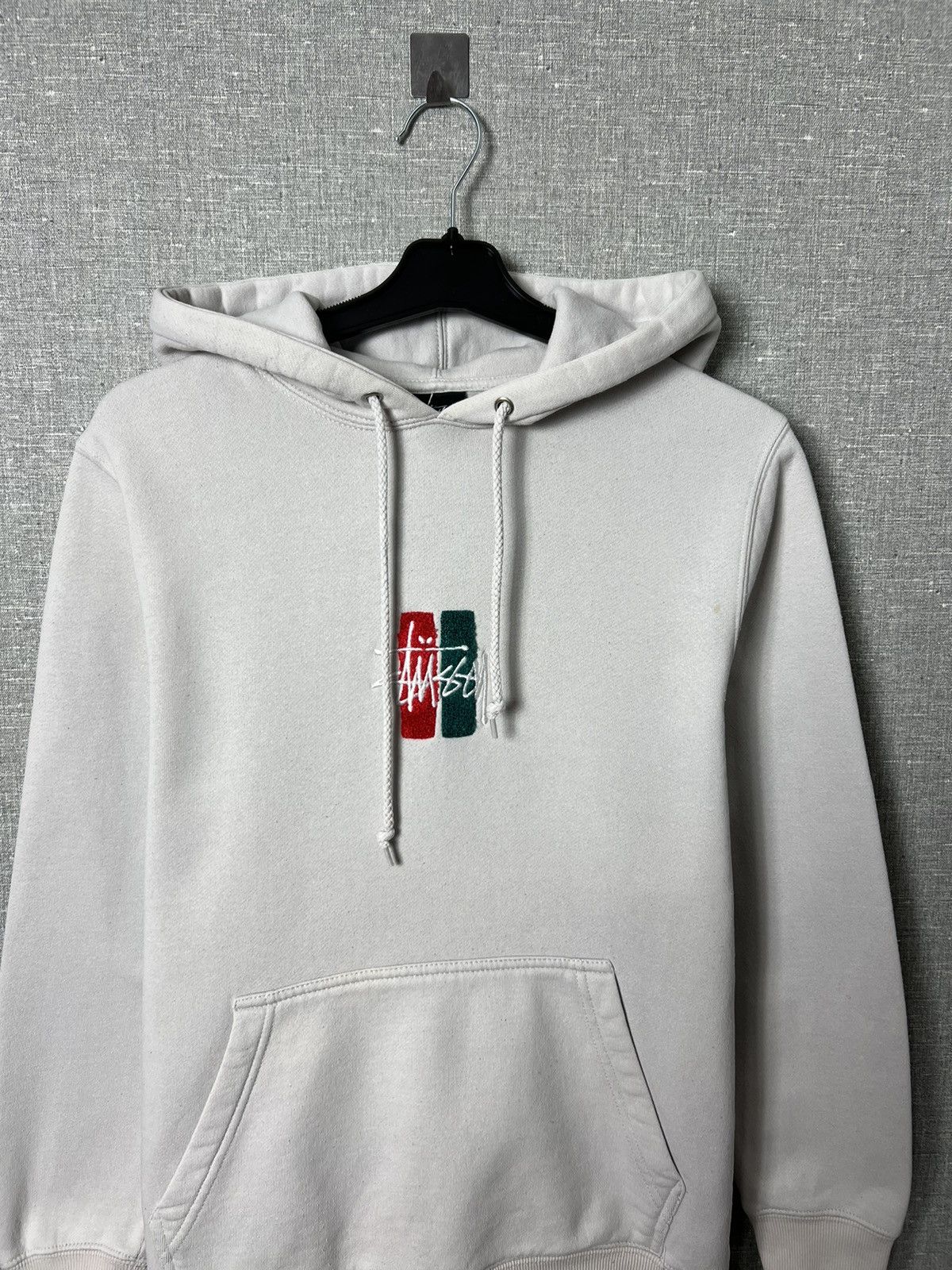 Stussy RARE STUSSY BARS LOGO APPLIQUE HOODIE SIZE S Size US S / EU 44-46 / 1 - 7 Thumbnail