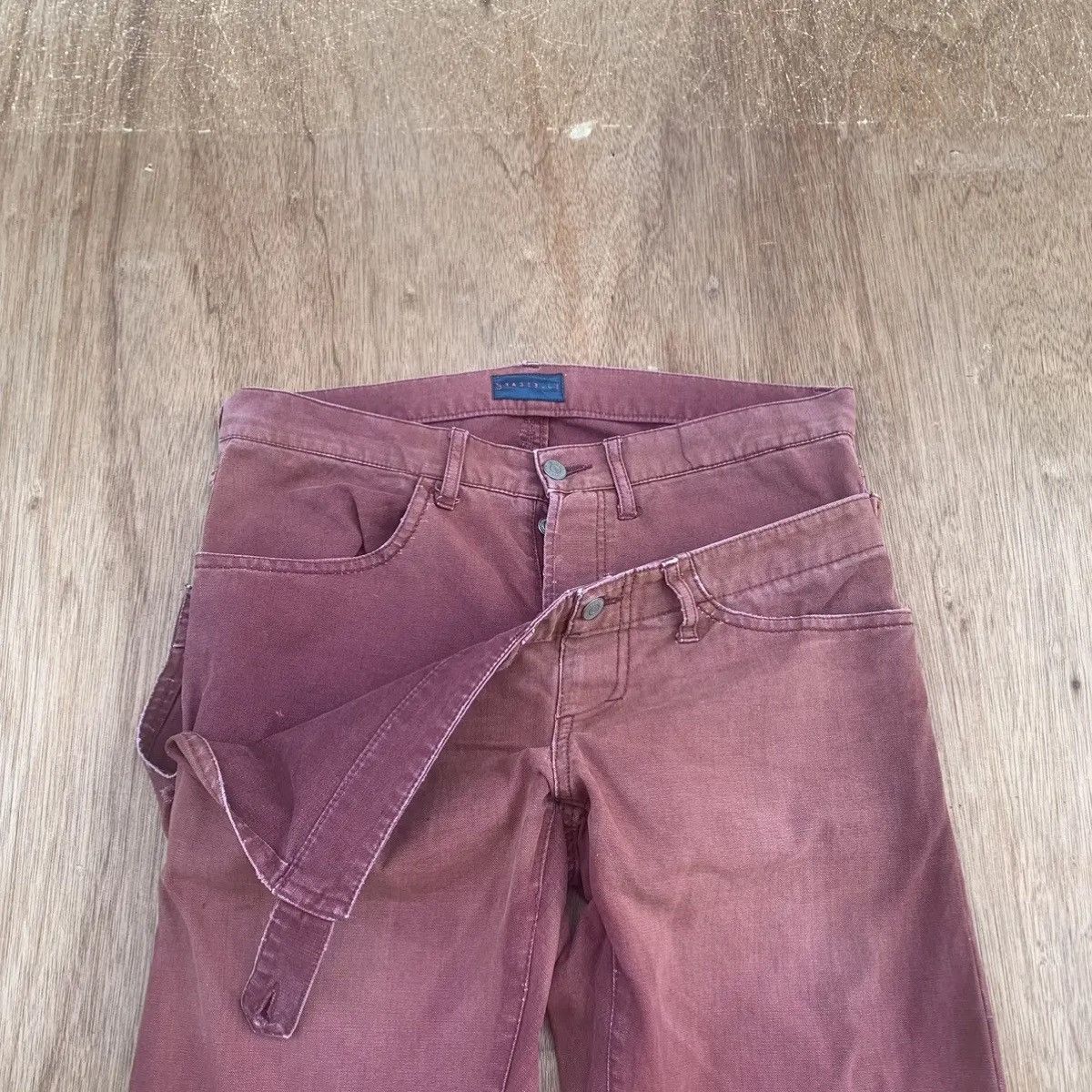 Japanese Brand × RAGEBLUE × Seditionaries 🍁GRAILS🍁RAGEBLUE JEANS FADED DOUBLEWAIST DUCK CANVAS PANTS Size US 32 / EU 48 - 2 Thumbnail