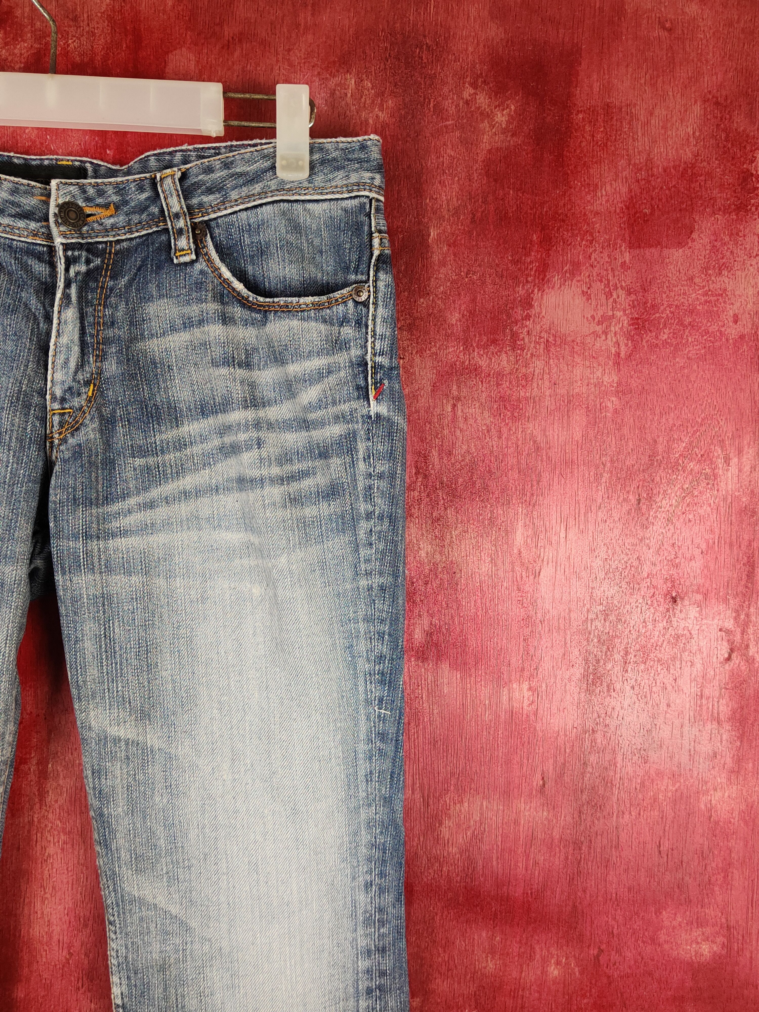 Japanese Brand Sweet Camel Blue Distressed Ripped Jeans #S2208 Size 31" - 5 Thumbnail
