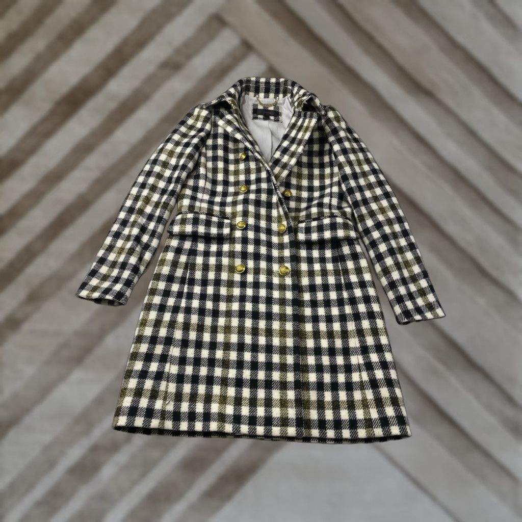 J.Crew J.CREW Plaid Wool Coat Long 100% Wool Multicolor 0 Women’s Size 0 Buttons Metal Pea Coat Modern Style Size XS / US 0-2 / IT 36-38 - 1 Thumbnail