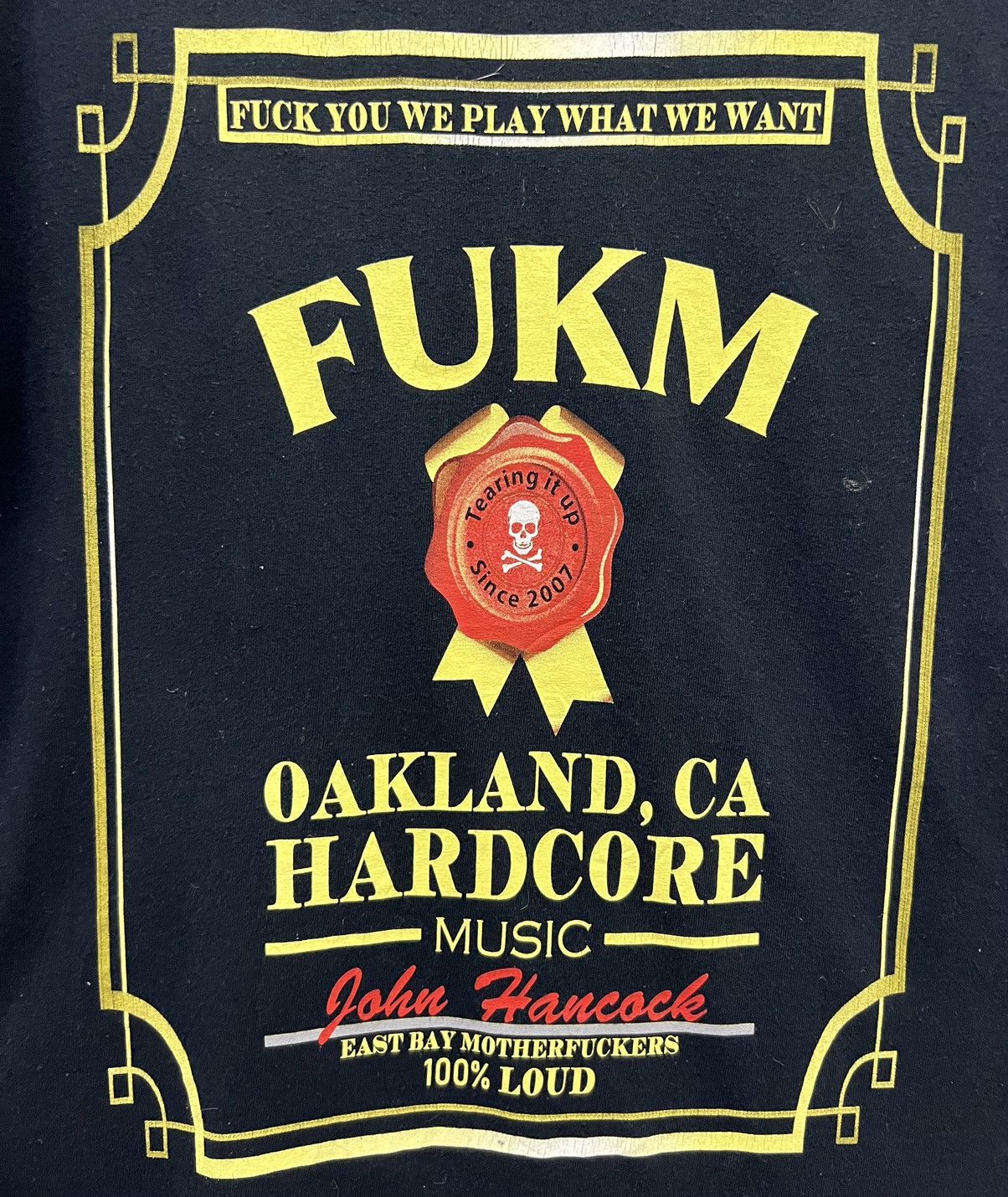 Gildan FULM BAND FUCK YOU WE PLAY WHAT WE WANT Size US M / EU 48-50 / 2 - 4 Thumbnail