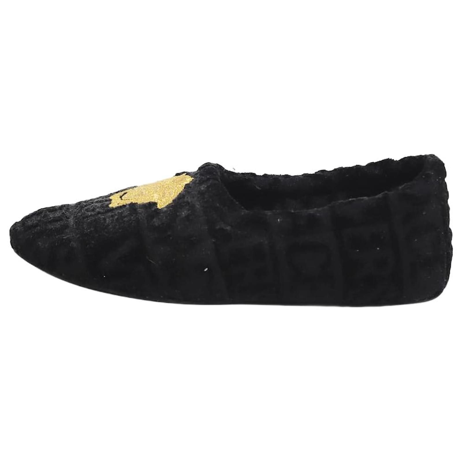 Versace o1s22i1n1024 Medusa Ballet Flats in Black Size US 7 / IT 37 - 4 Thumbnail