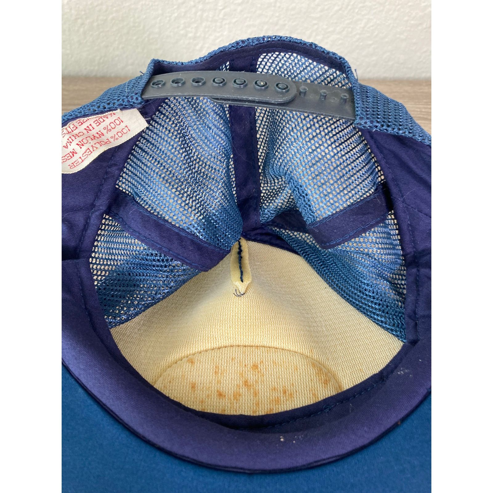 Vintage Vintage Blue Captain Snapback Hat Unisex Nautical 80s Size ONE SIZE - 5 Thumbnail